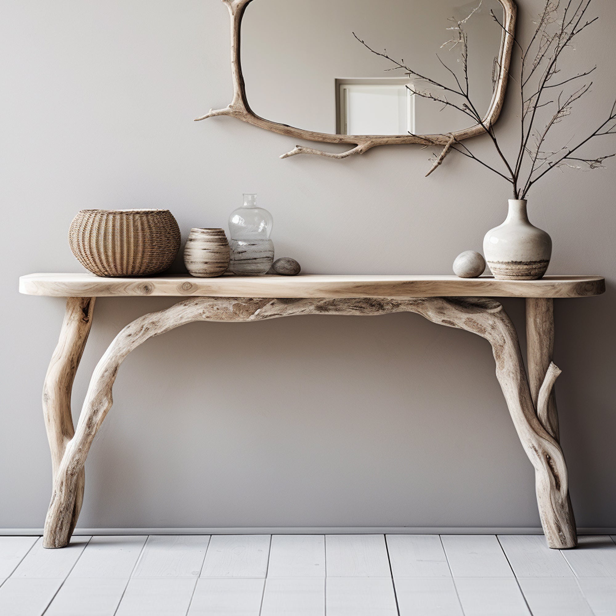 Farmhouse Console Table With Rustic Style For Entryways SILDTCS019