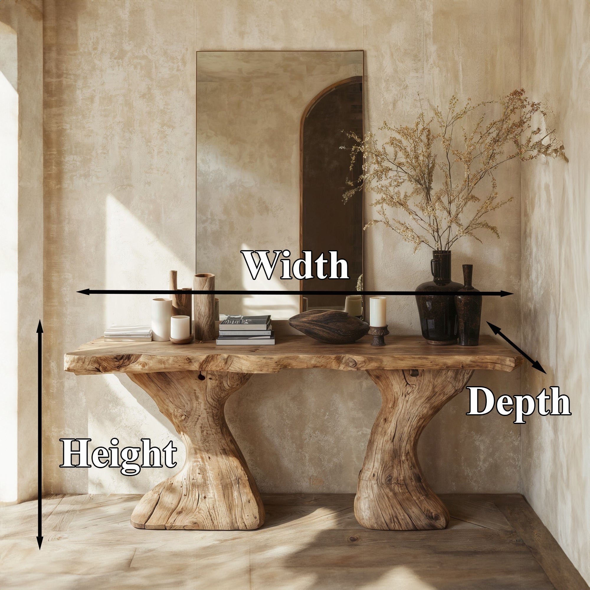 Rustic Entry Console Table Decorative CT54