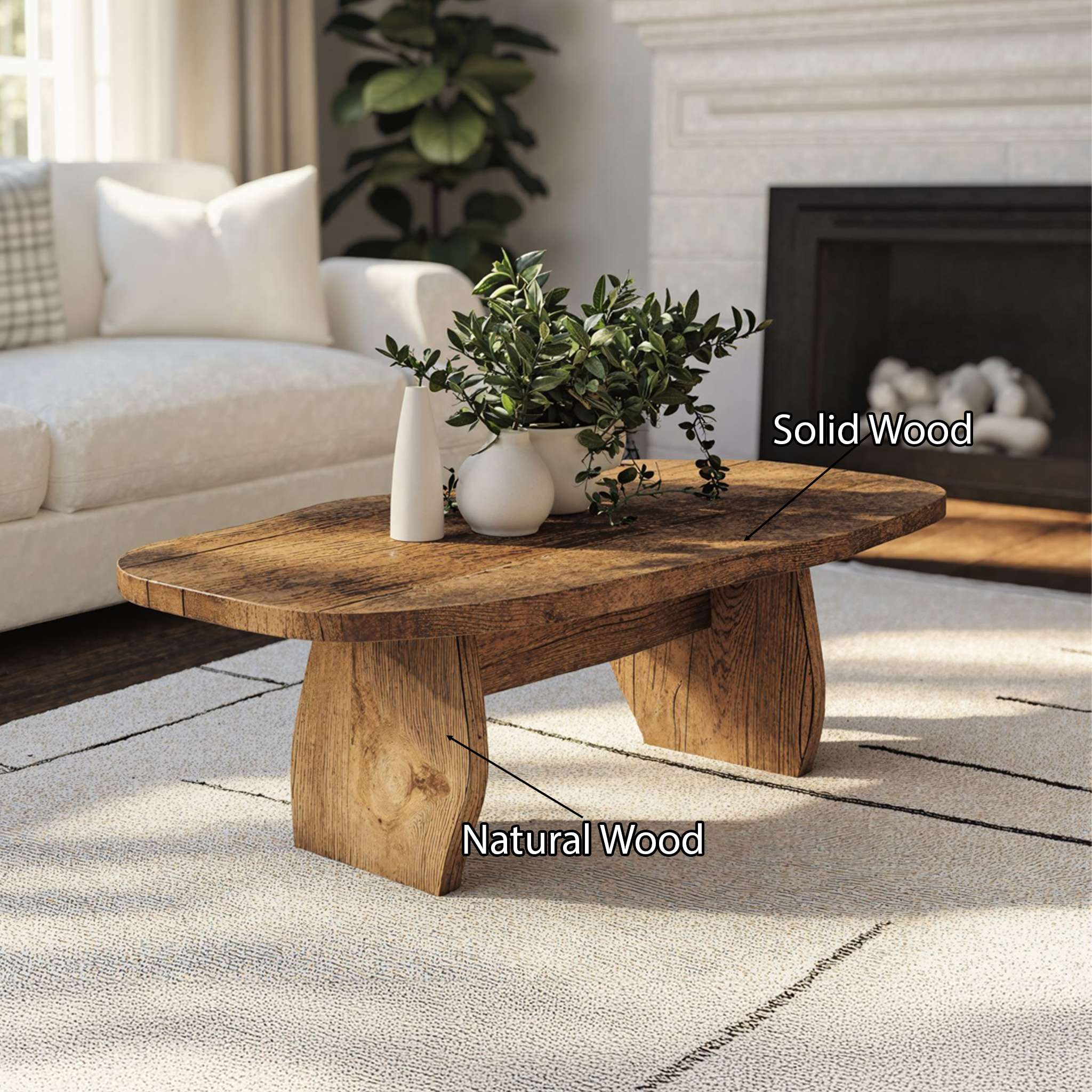 Handcrafted Coffee Table Rustic Coffee Table SILDTCF045