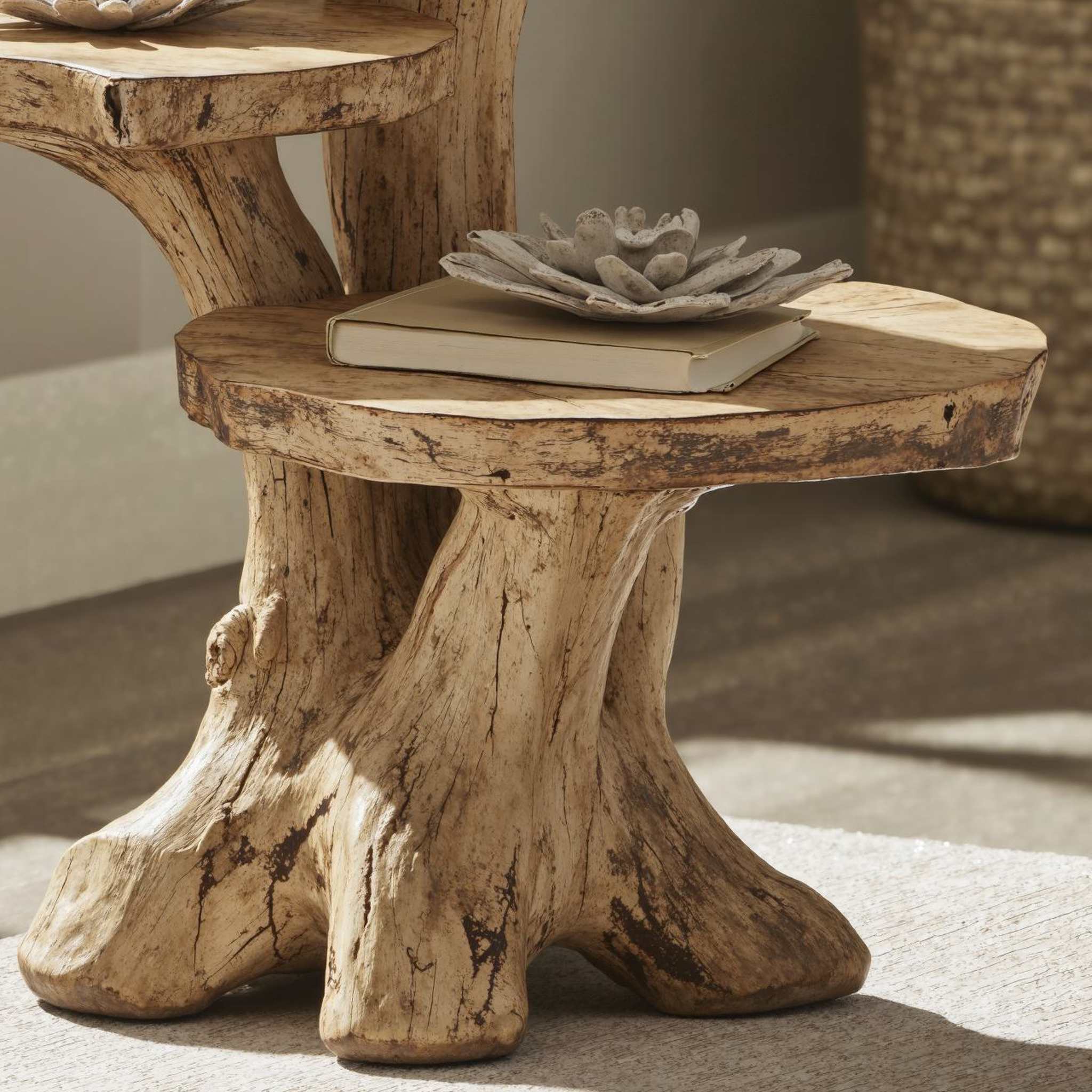 Rustic Multi-Tier End Table Handcrafted End Table SILDTEN031