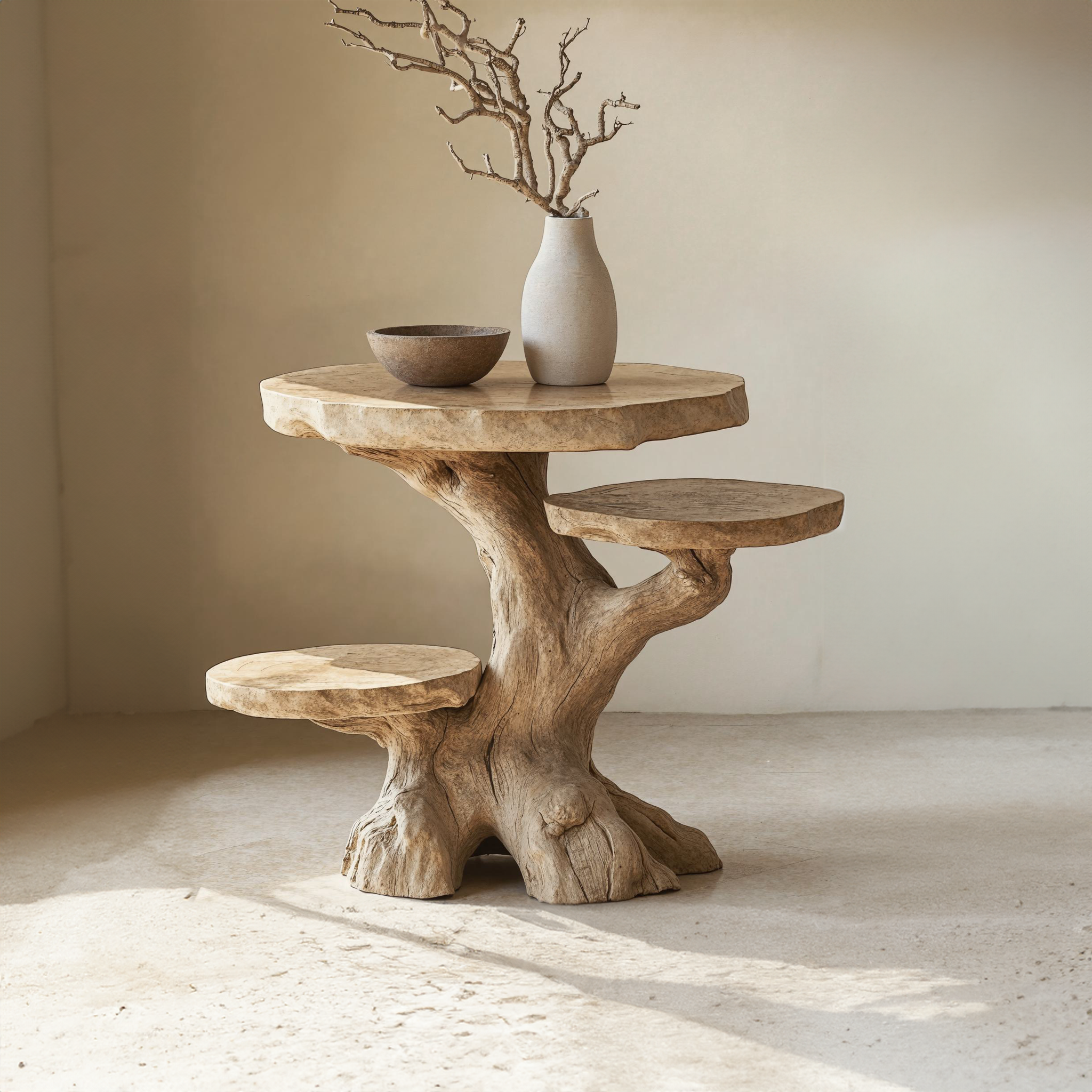 Farmhouse Wood Live Edge End Table Decor SILDTEN024