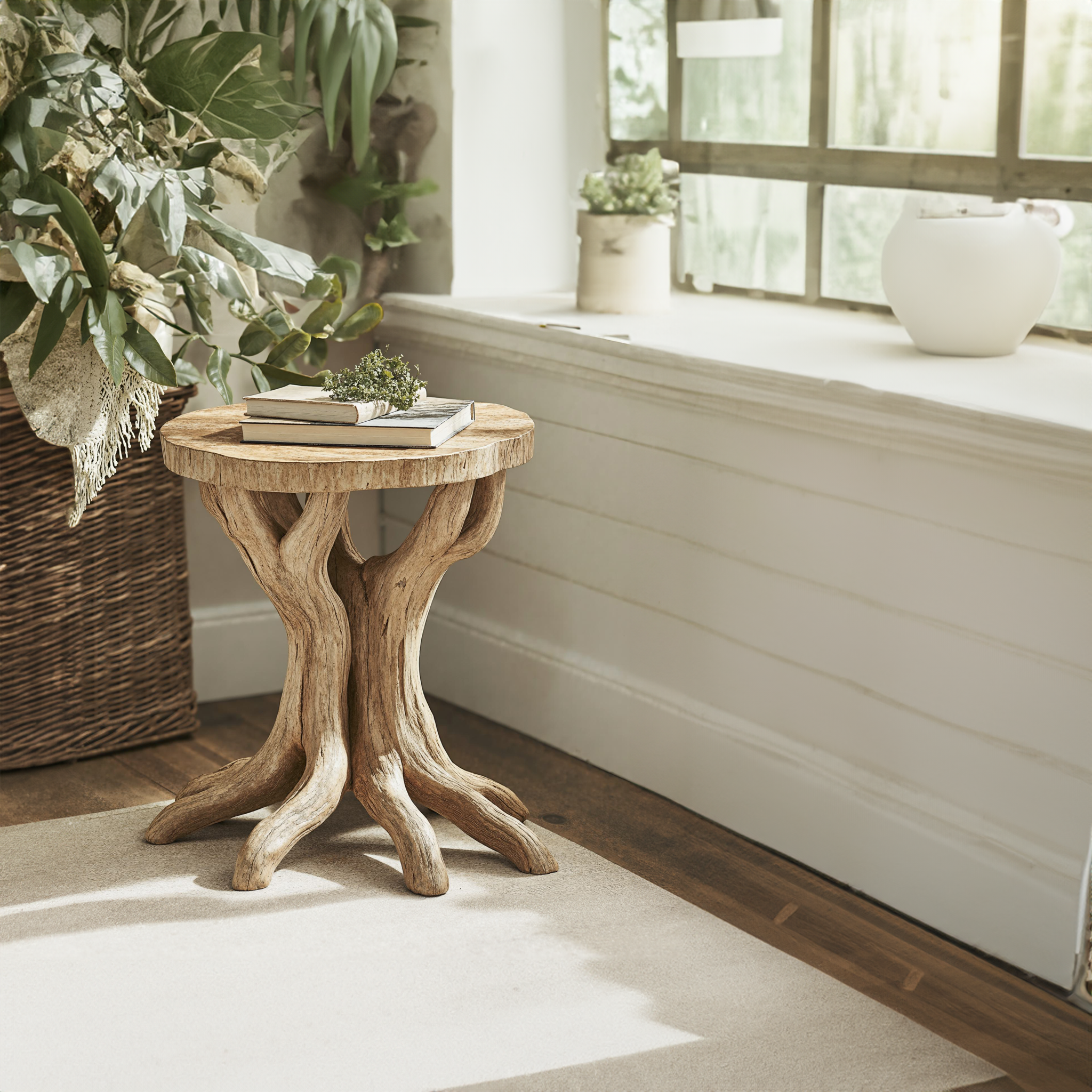 Handcrafted End Table Rustic End Table Decor SILDTEN047