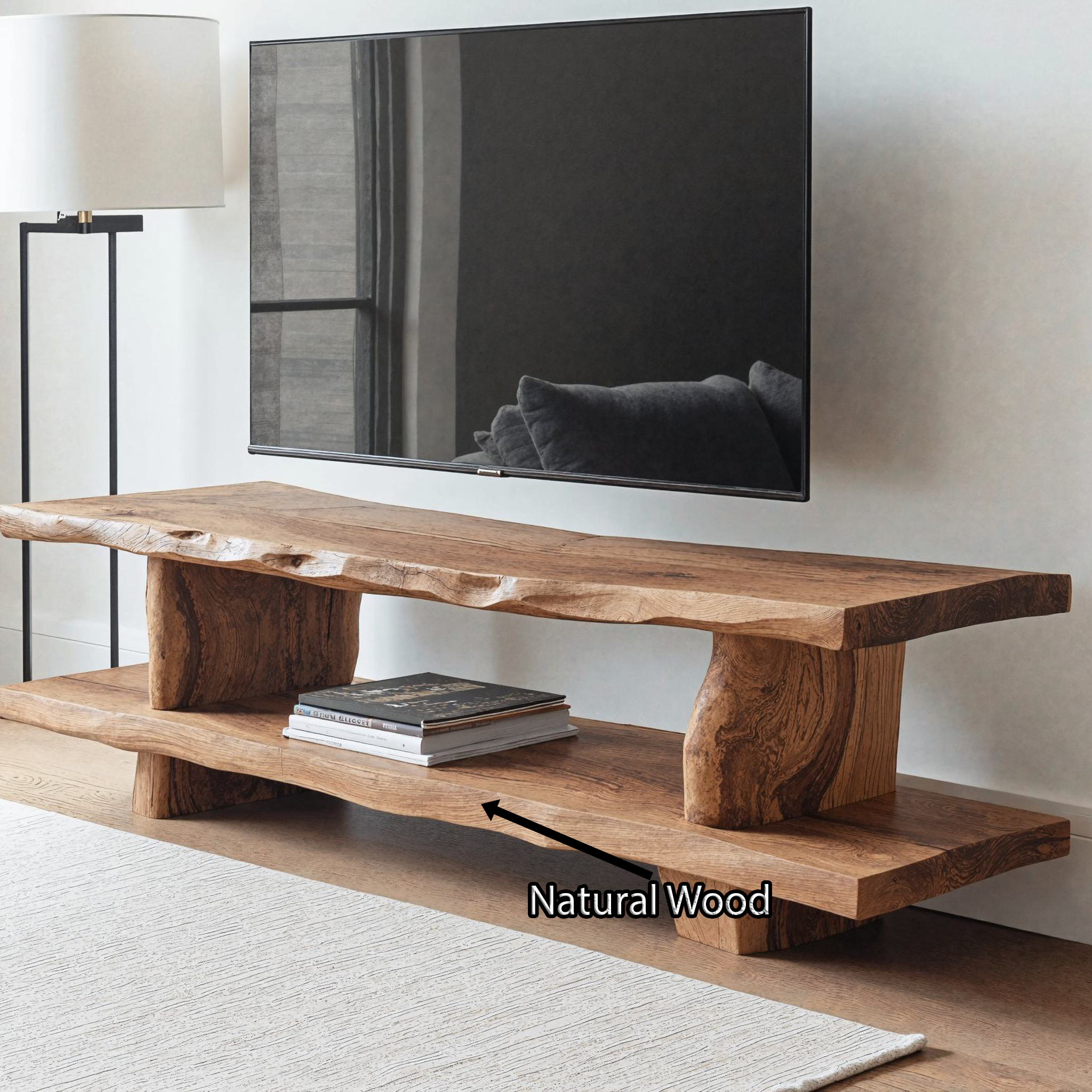 Rustic Solid Wood Cabinet Custom TV Stand SILDTTVC003