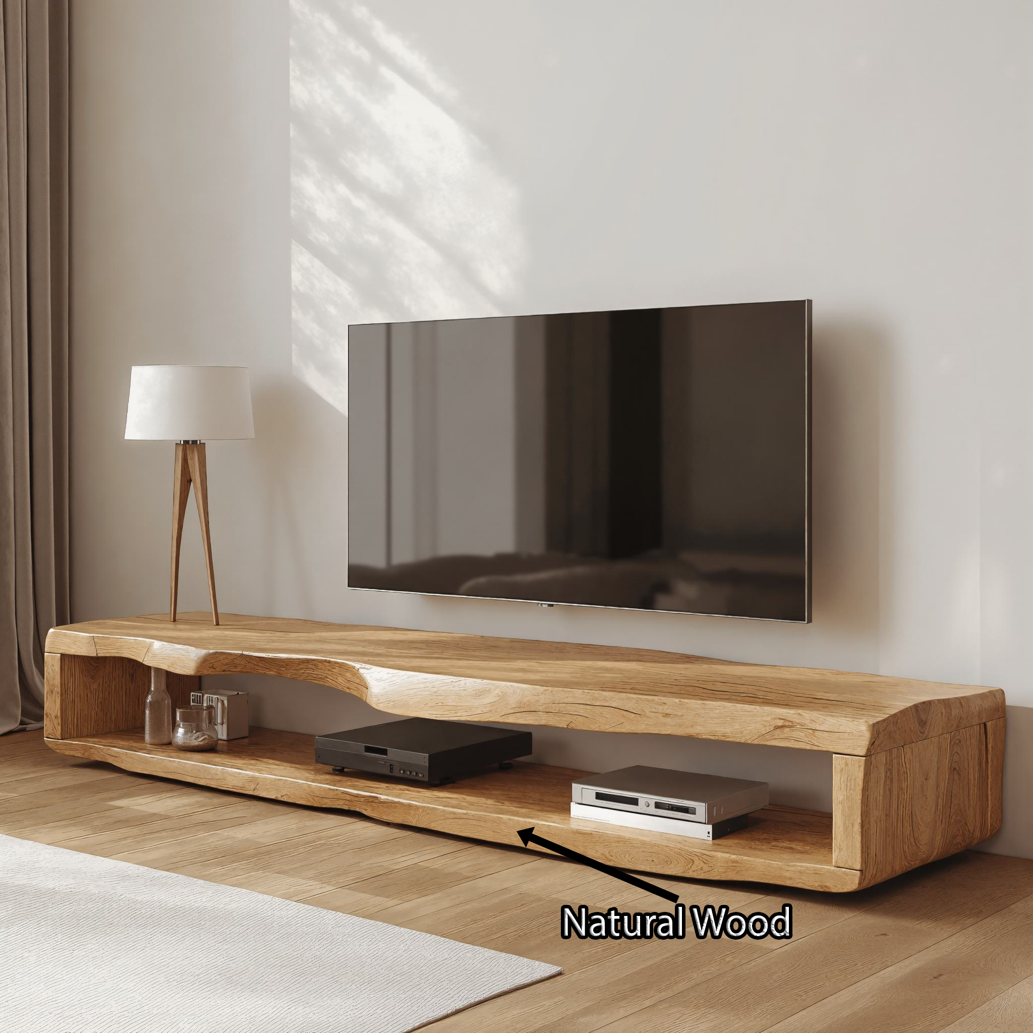 Large Wood Media Center Rustic TV Stand SILDTTVC012