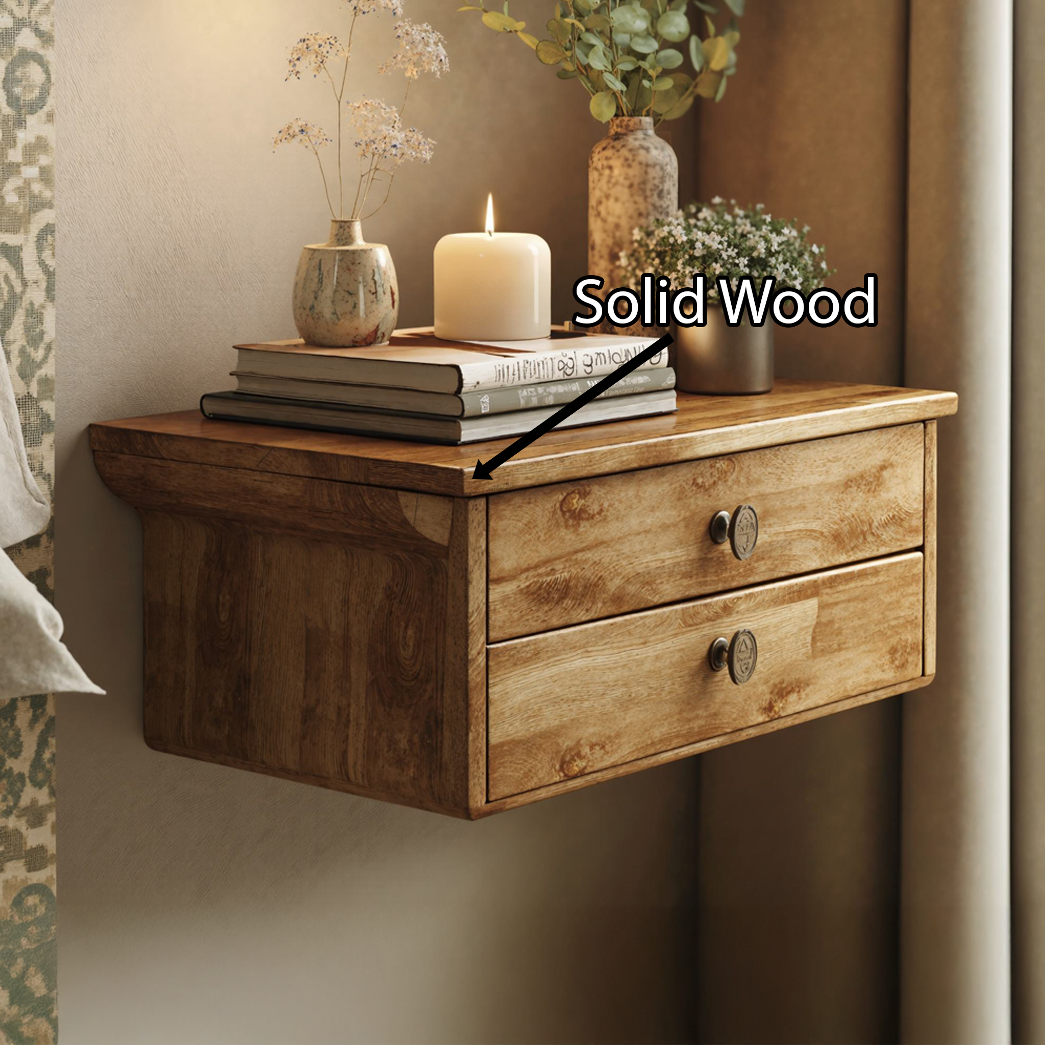 Floating Nightstand Bedside Shelf SILDTNS005