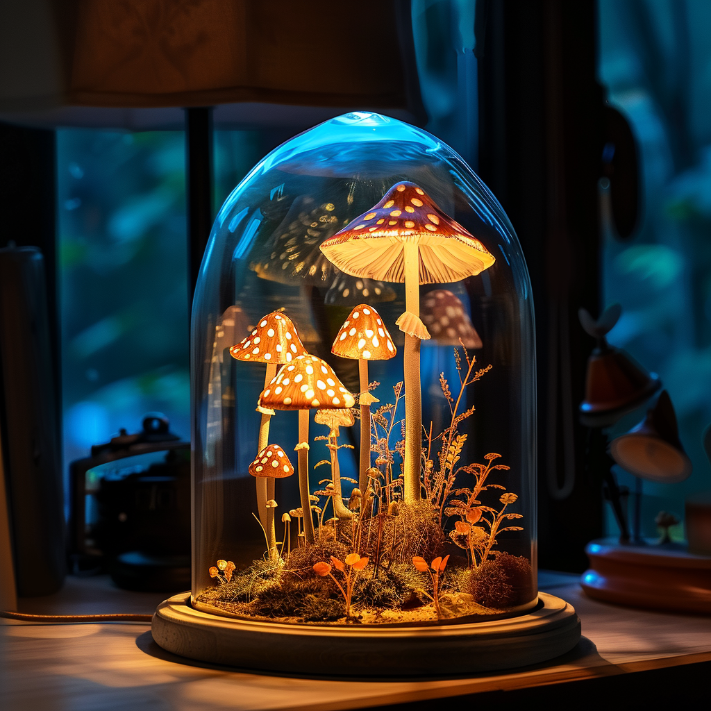 Mid Century Mushroom Night Light SILDTMR022