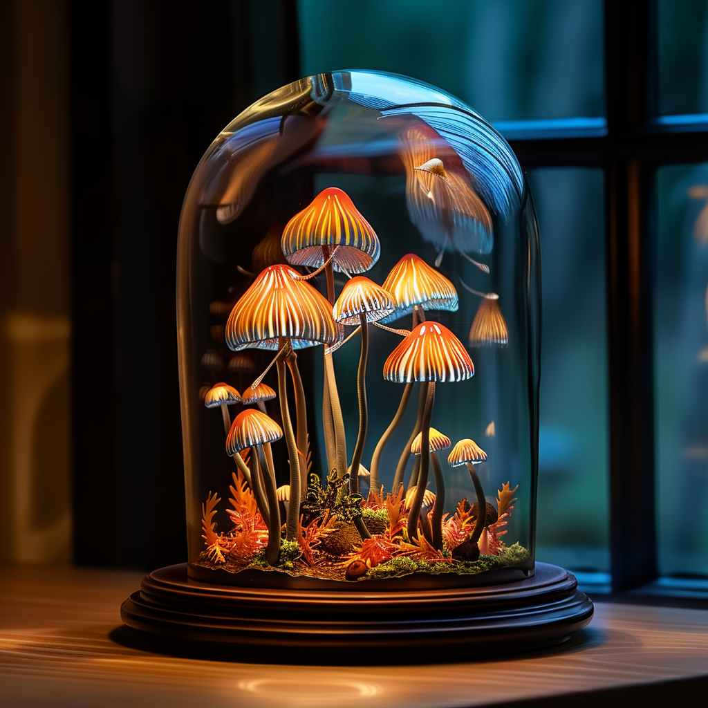 Mid Century Mushroom Night Light Magic SILDTMR024