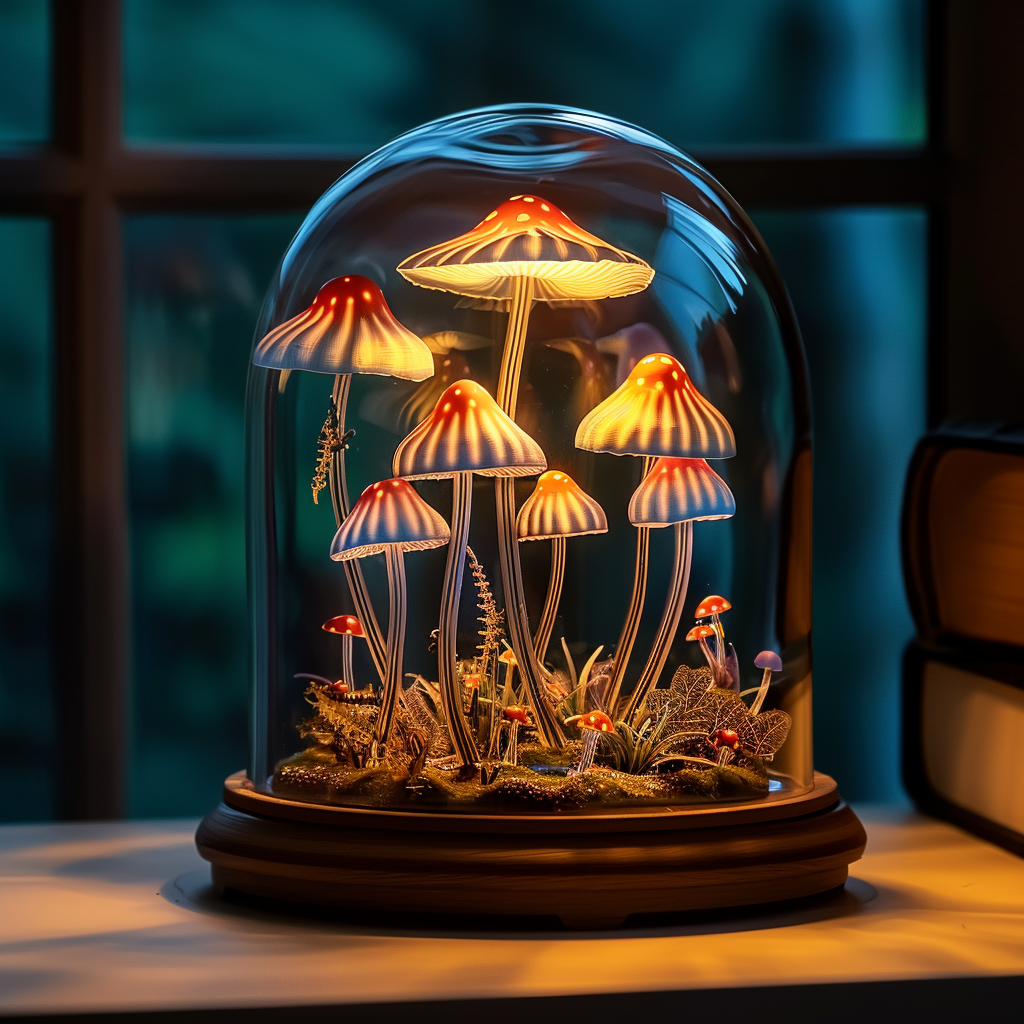 Mid Century Mushroom Night Light Magic SILDTMR024