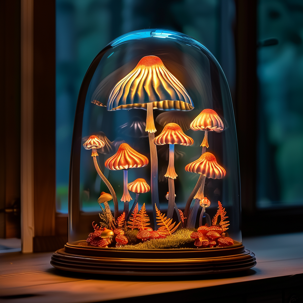 Mid Century Mushroom Night Light Magic SILDTMR024