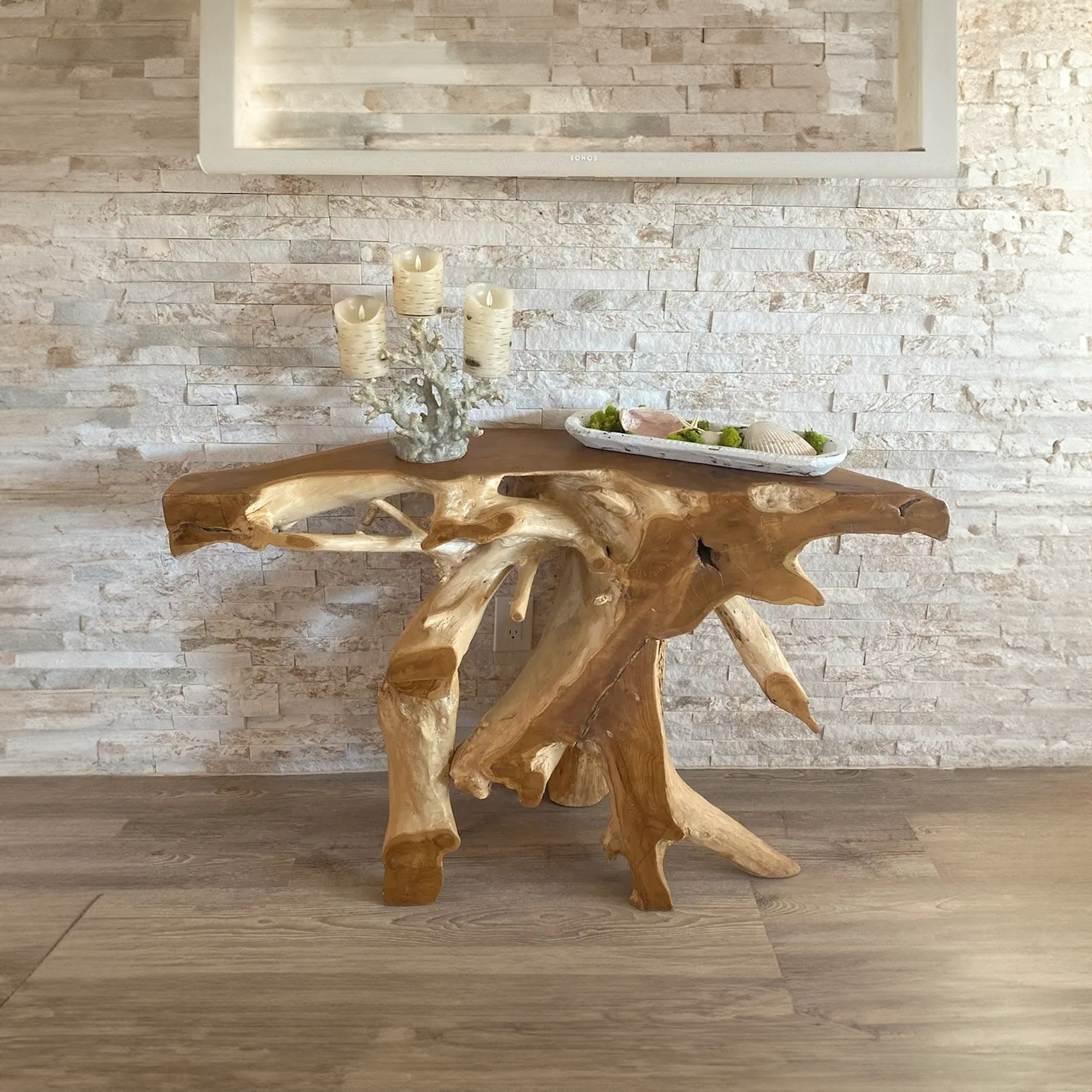 Unique Teak Root Console Table SINLCF002