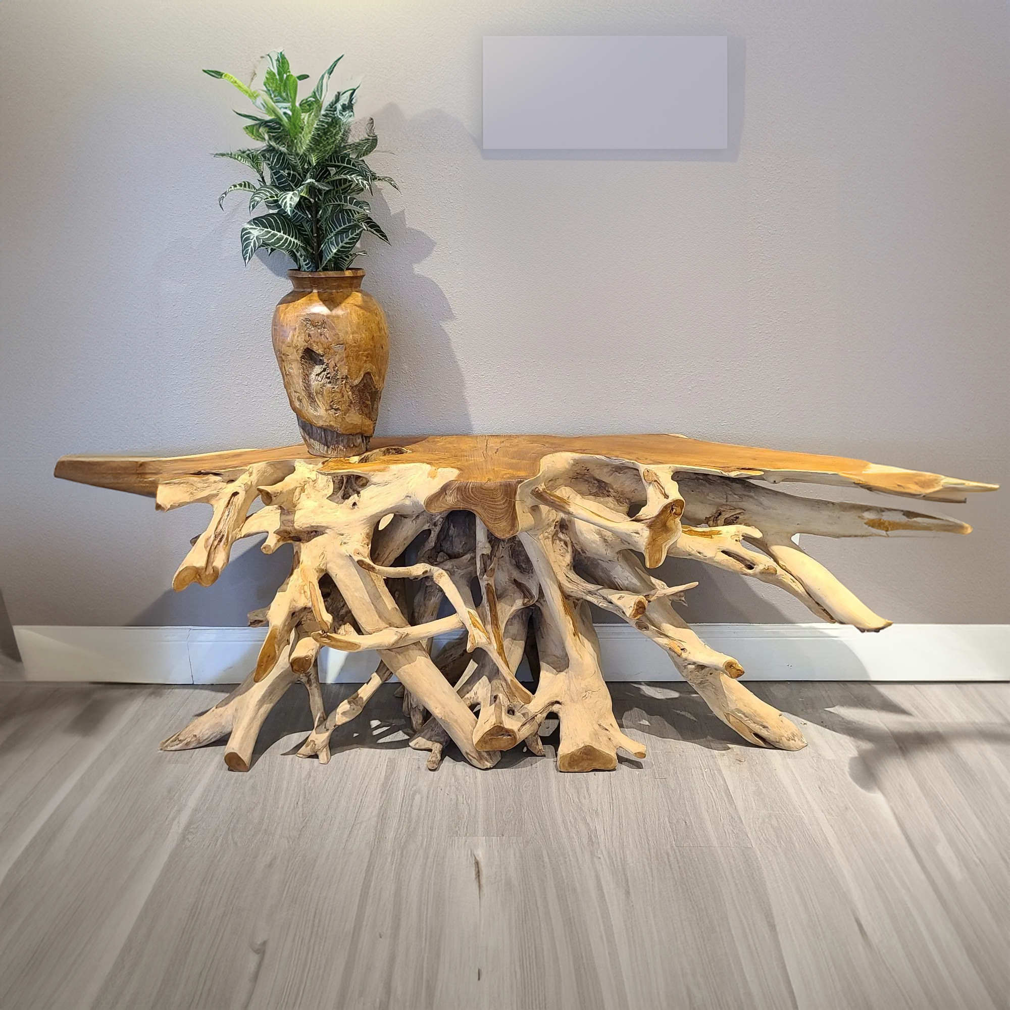 Handmade Teak Root Coffee Table SINLCF003