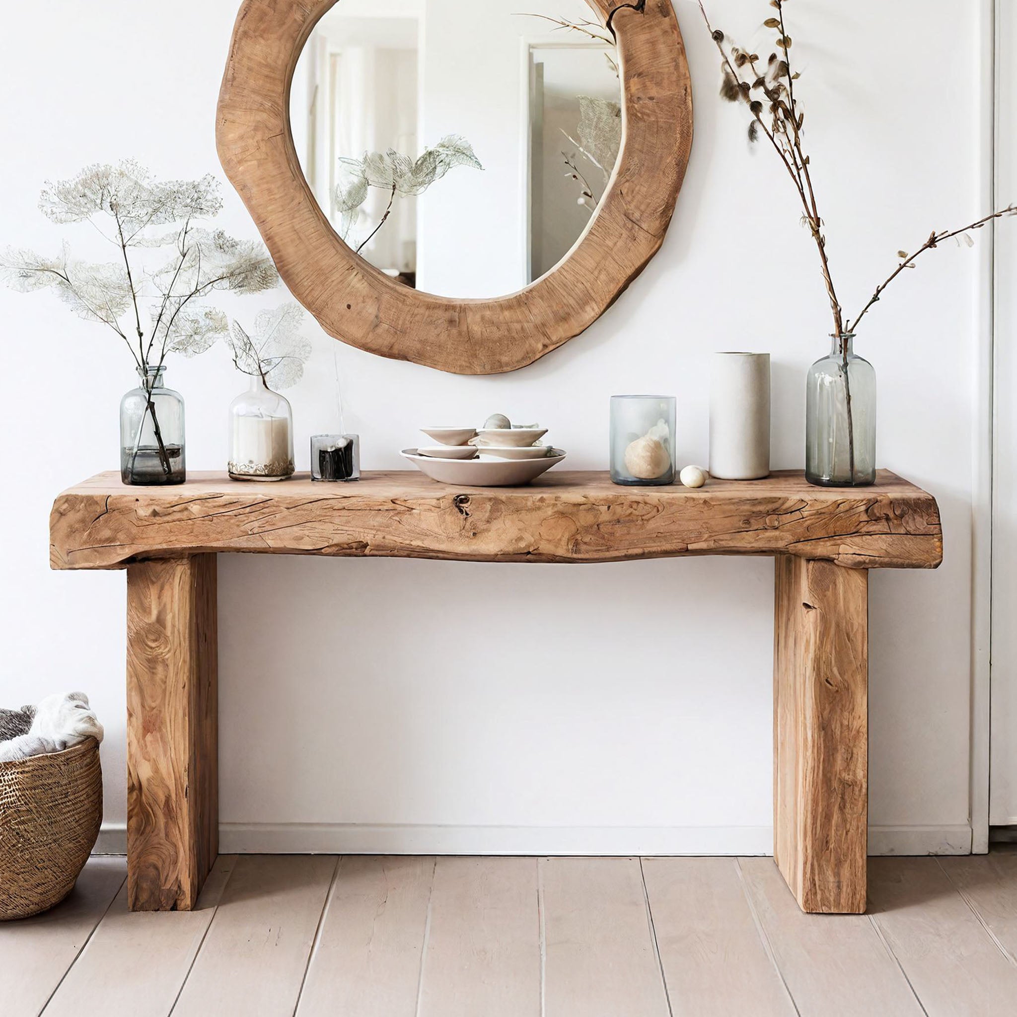 Reclaimed Wood Entryway Console Table SILDTCS073