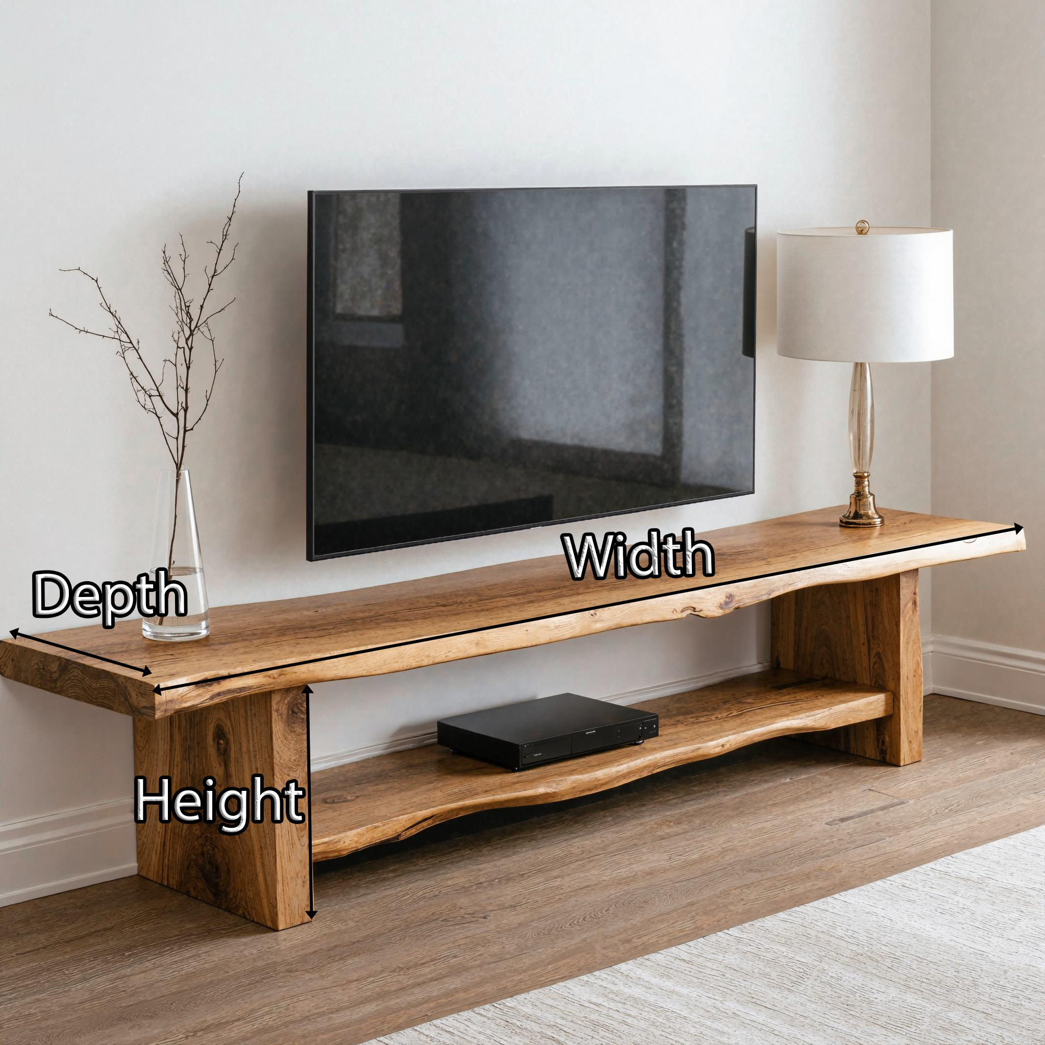 Farmhouse TV Console Handmade TV Cabinet SILDTTVC001