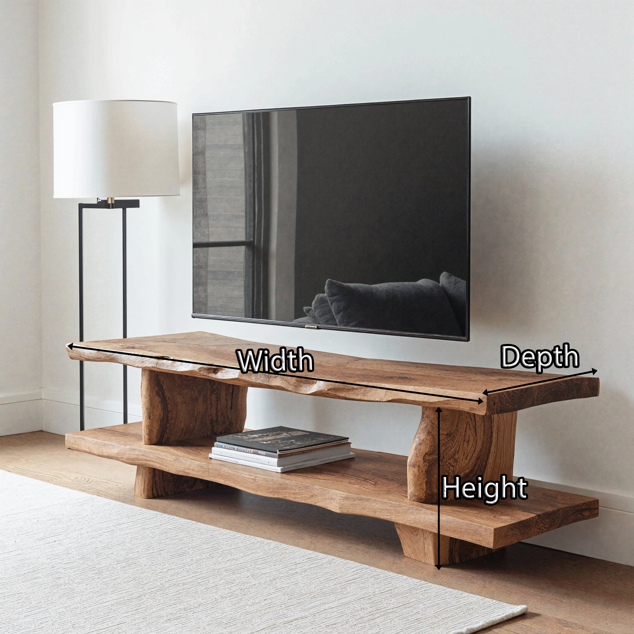 Rustic Solid Wood Cabinet Custom TV Stand SILDTTVC003