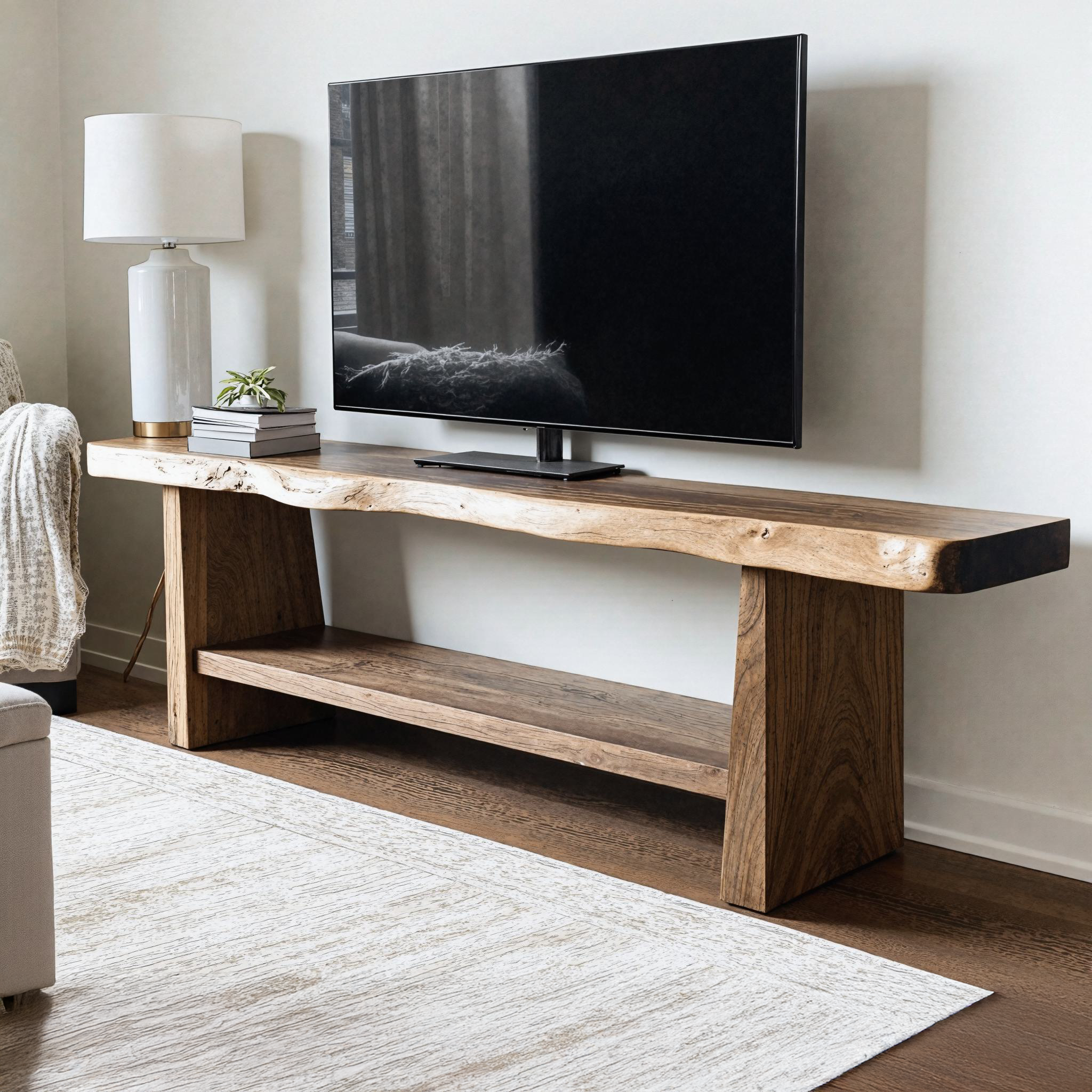 Modern Wood TV Stand Custom Media Console SILDTTVC008