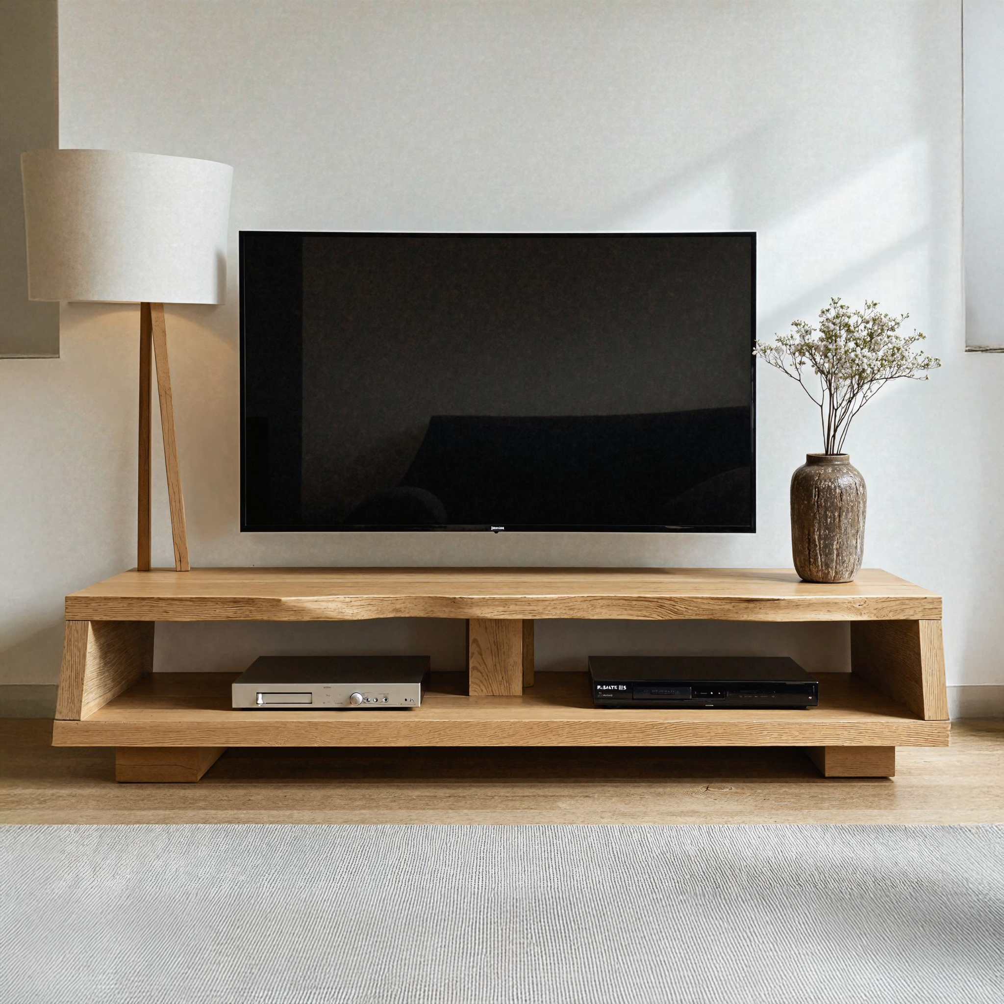 Wooden TV Unit Farmhouse Media Console SILDTTVC010