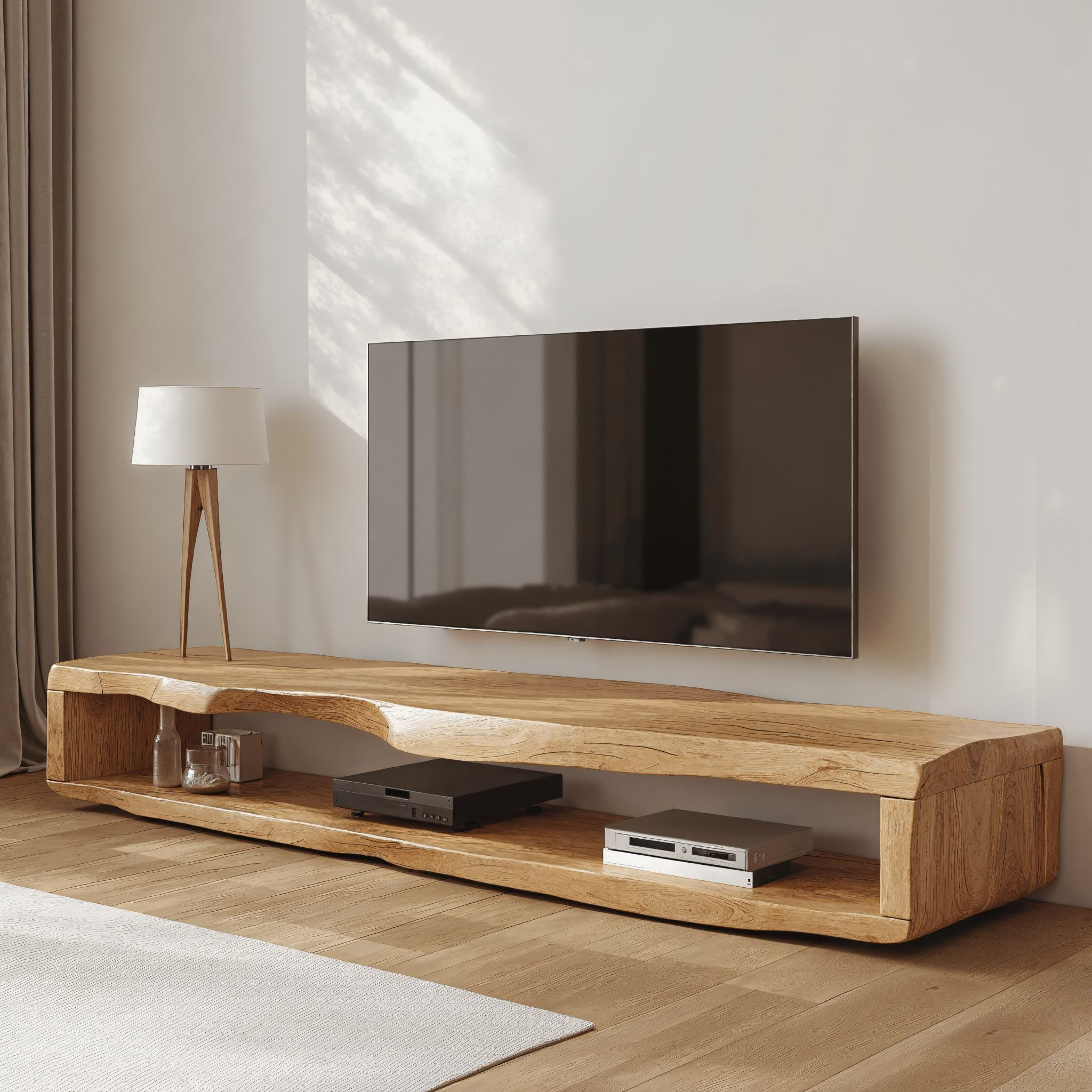 Large Wood Media Center Rustic TV Stand SILDTTVC012