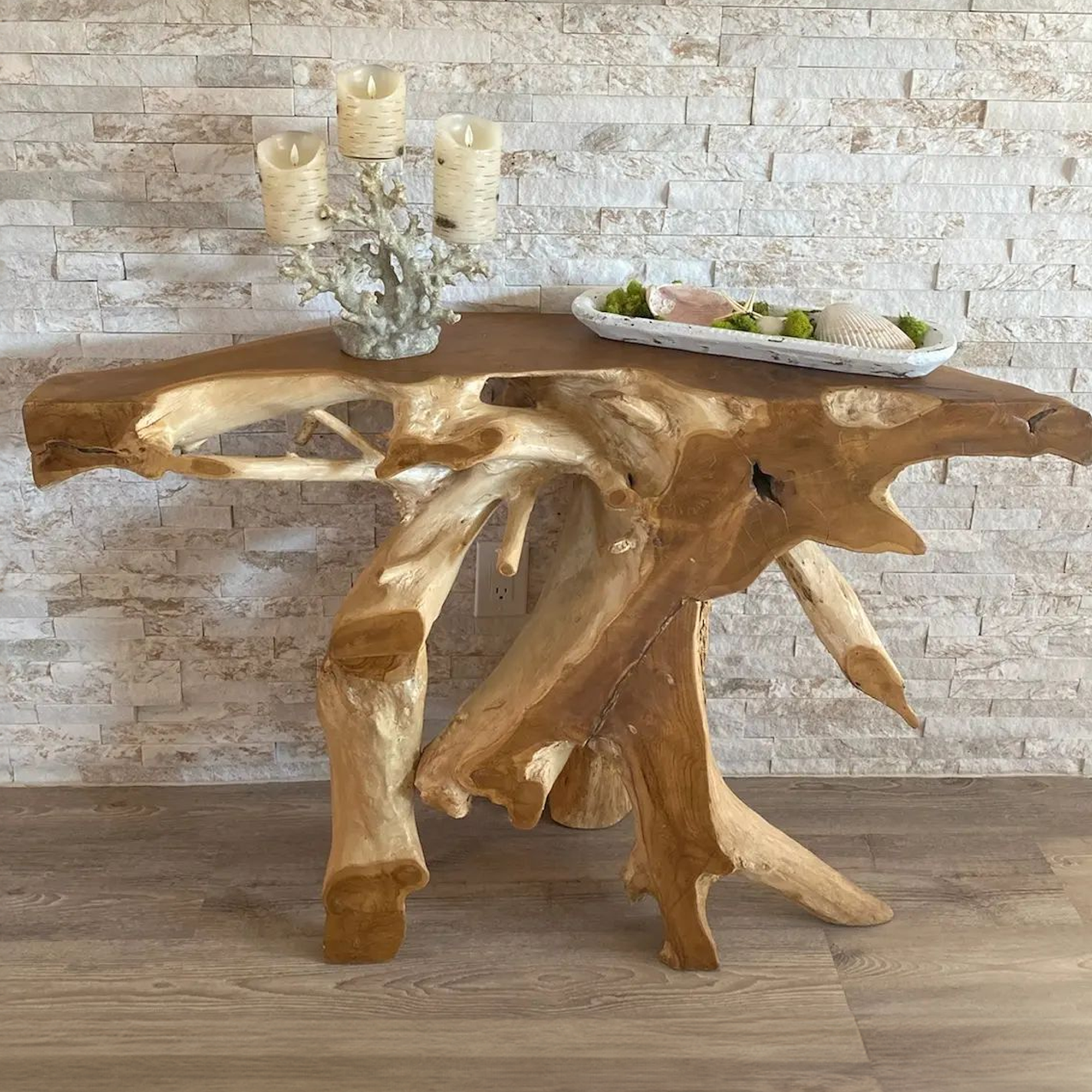 Unique Teak Root Console Table SINLCF002