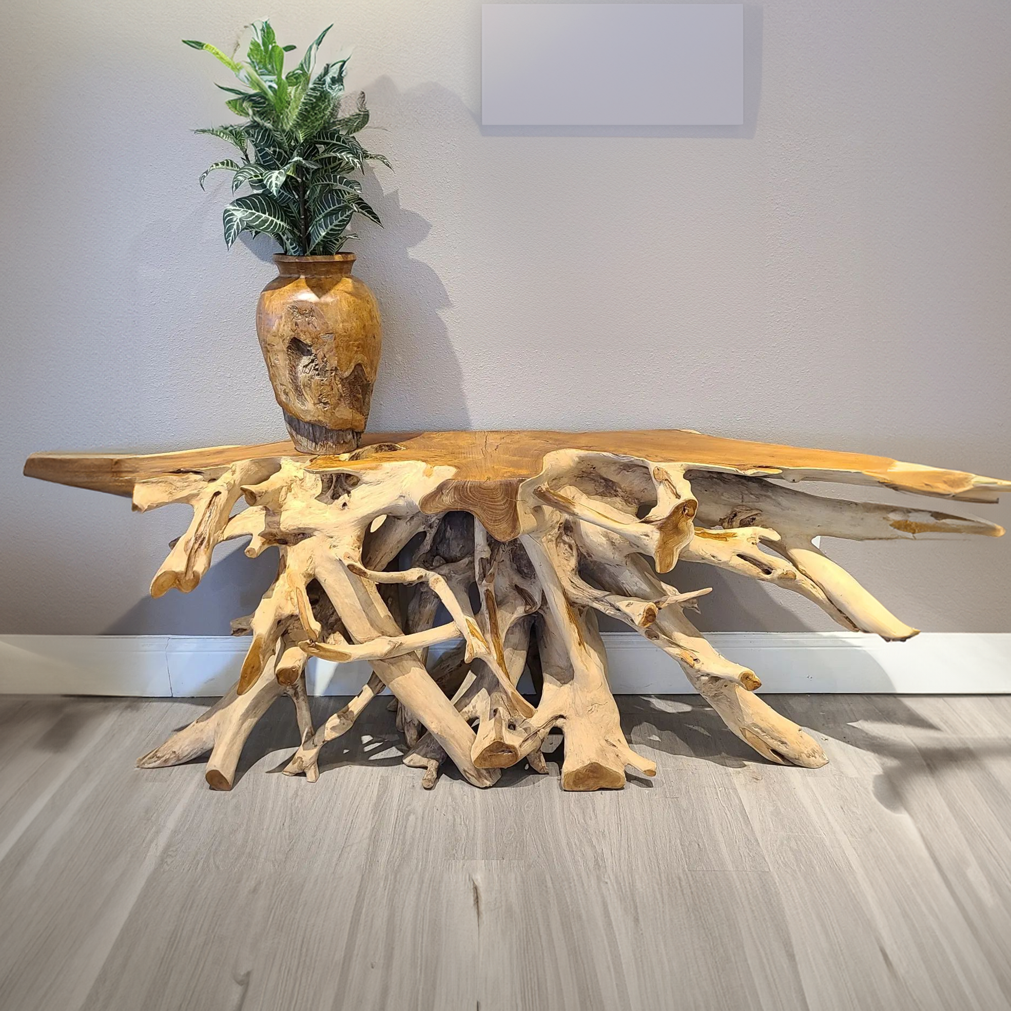 Handmade Teak Root Coffee Table SINLCF003