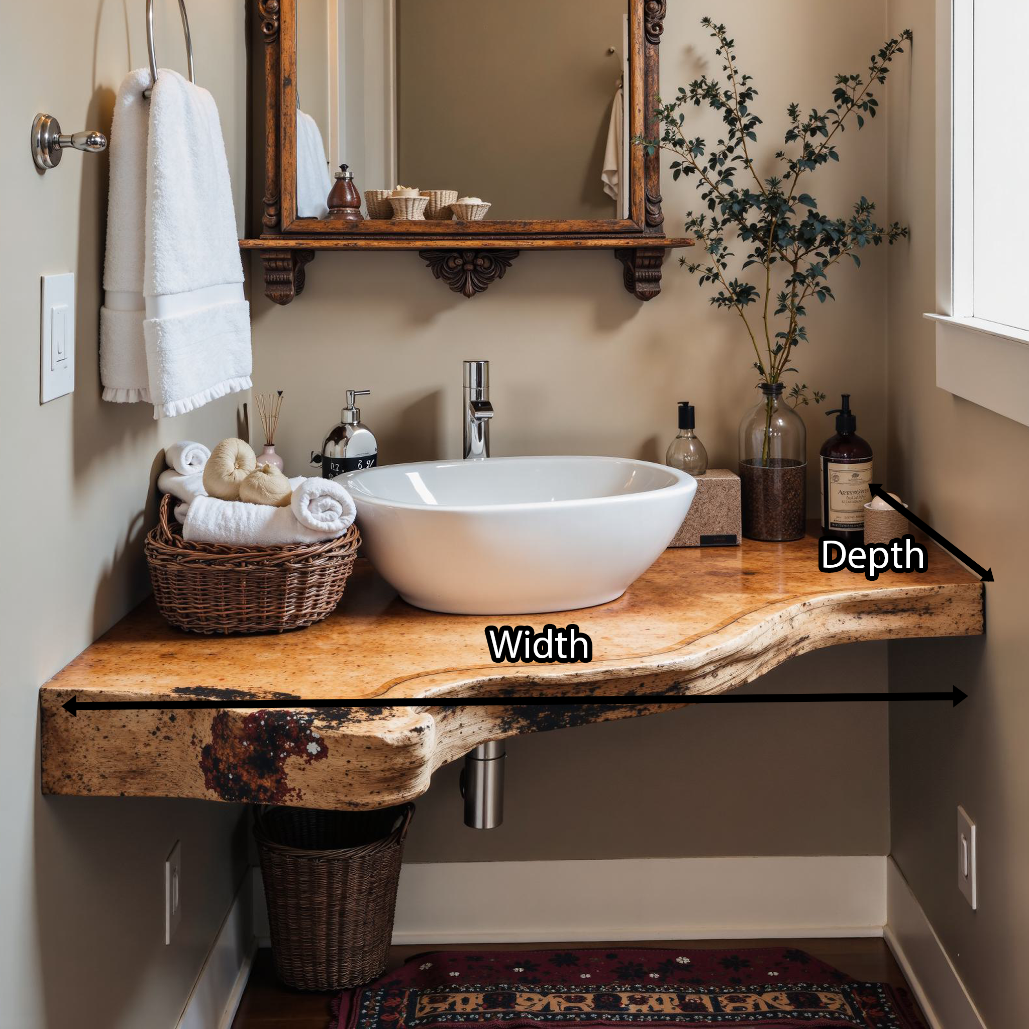 Floating Bathroom Corner Shelf SILDTBRV084