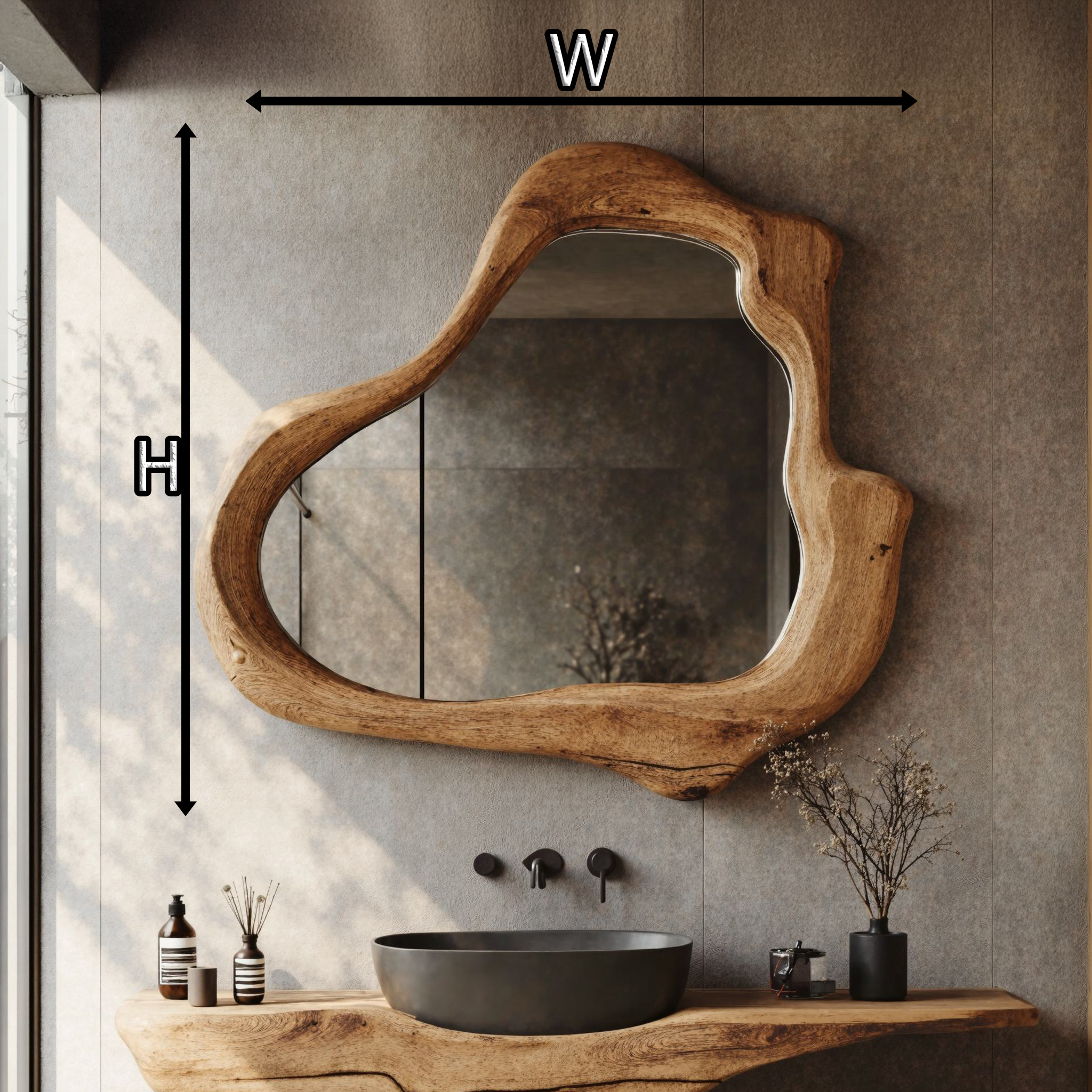 Mid Century Modern Mirror For Wall SILDTMI007