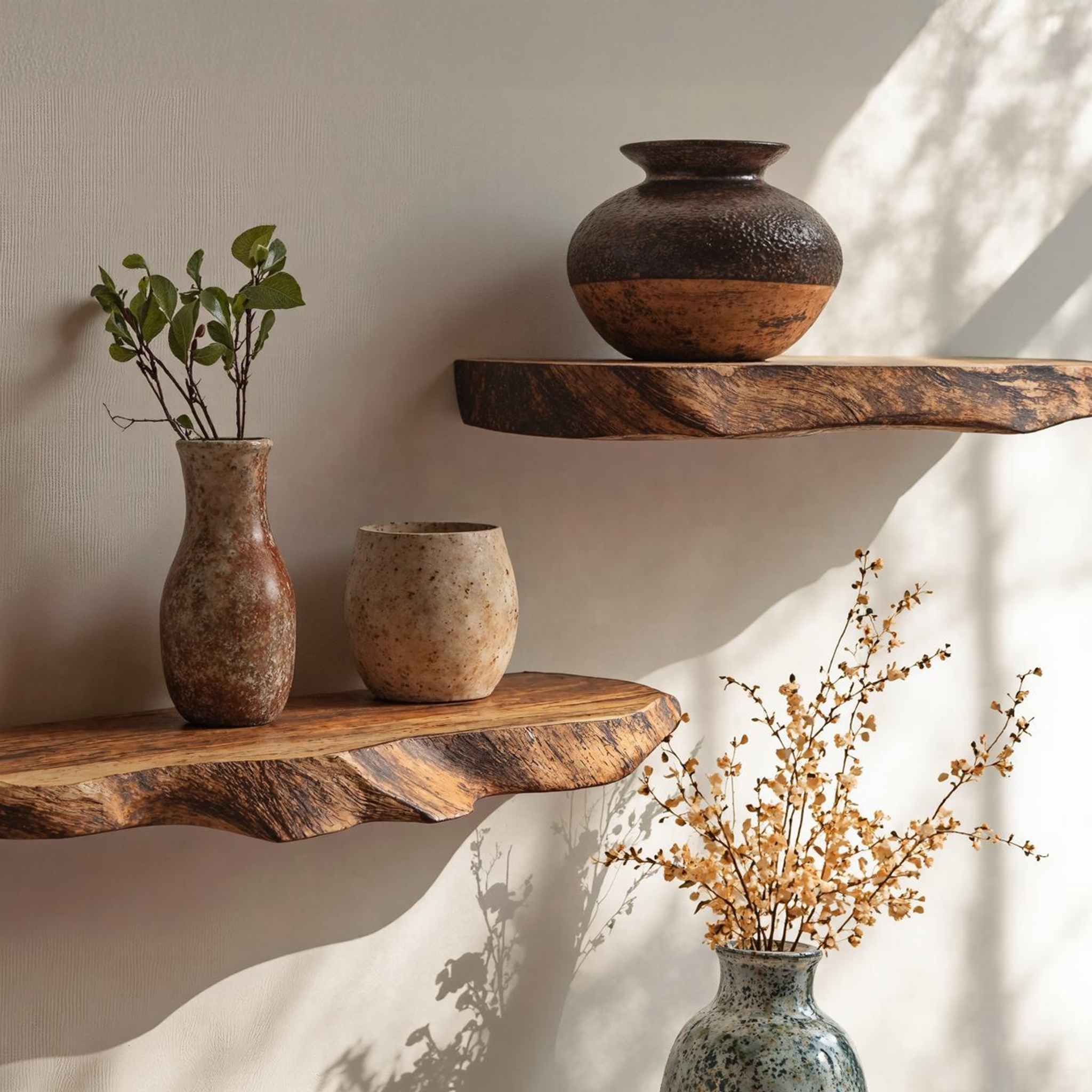 Farmhouse Handcrafted Wooden Floating Shelf For Wall Decor SILDTFL134