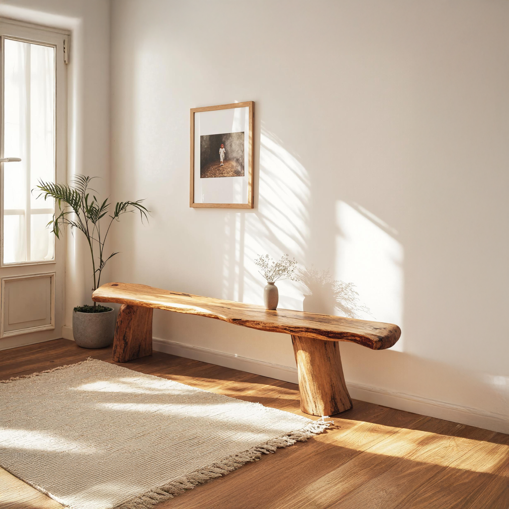 Timeless Natural Wood Bench With Classic Design For Any Room SILDTWB010