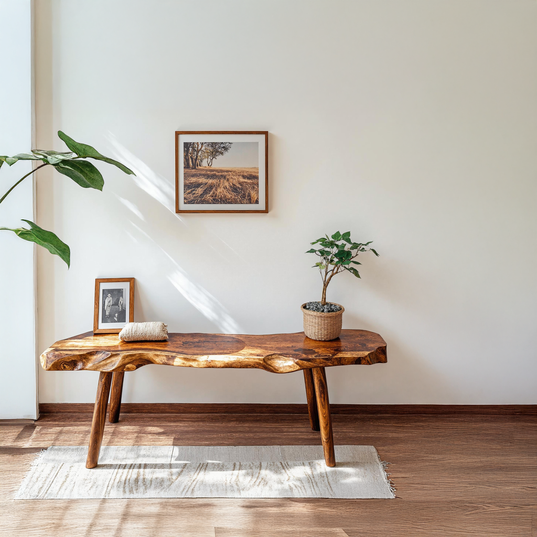 Beautifully Designed Wood Bench For Cozy Home Settings SILDTWB013