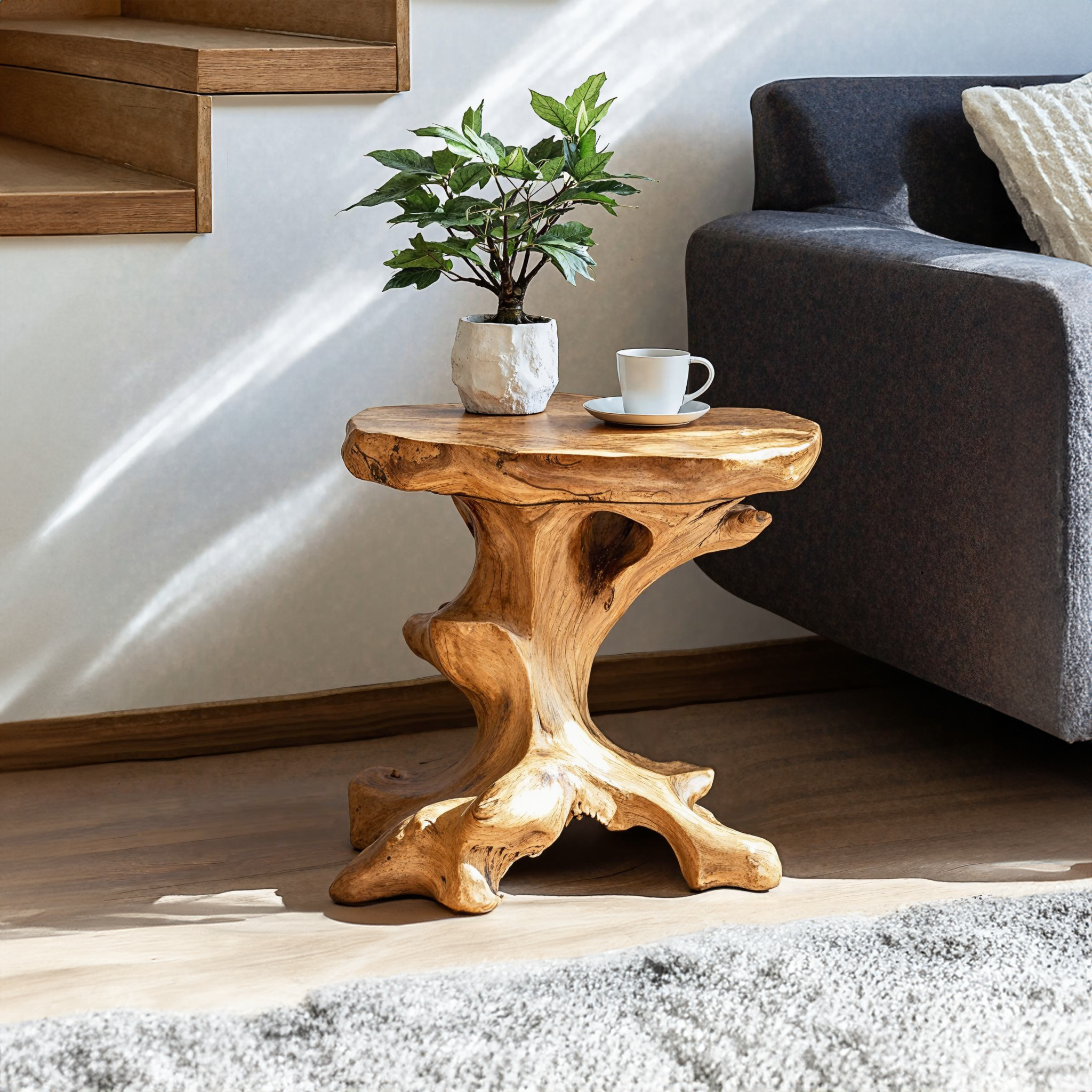 Farmhouse Wood End Table Rustic End Table SILDTEN012