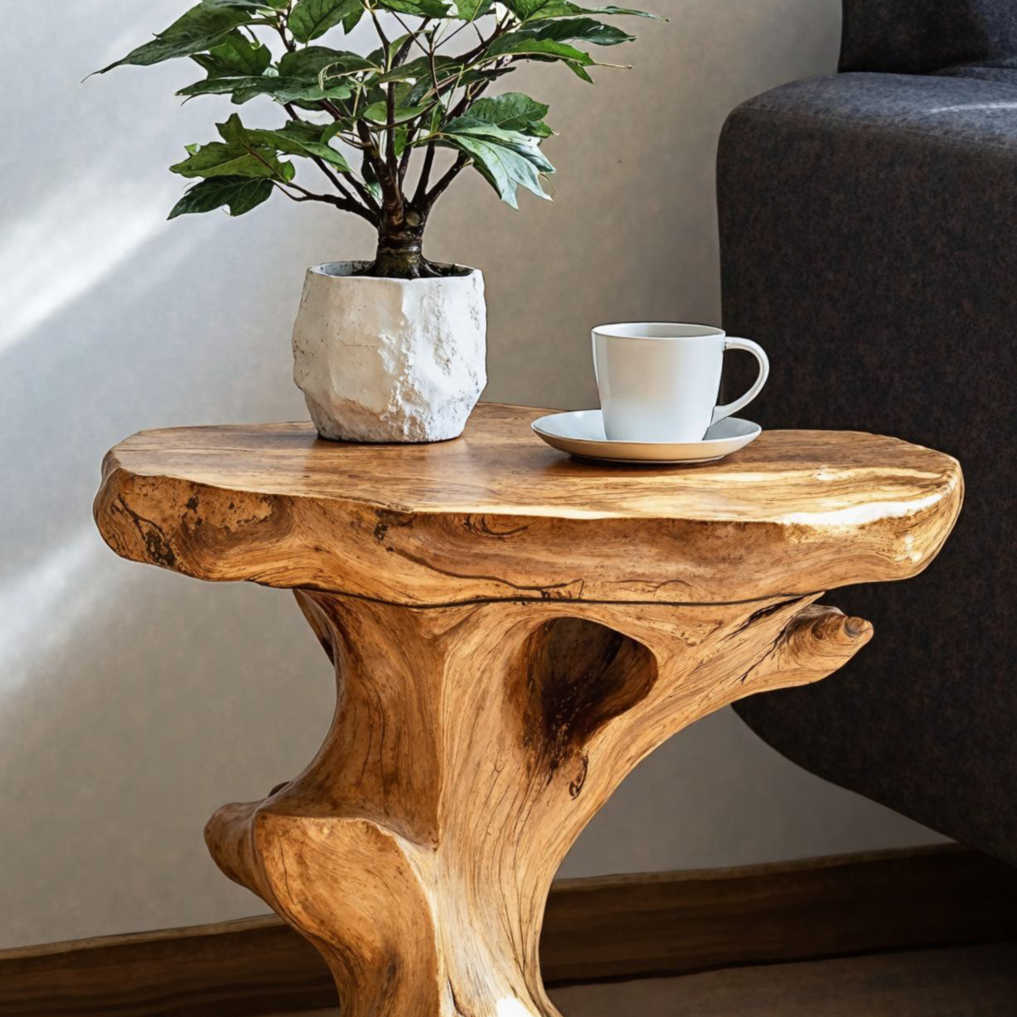 Farmhouse Wood End Table Rustic End Table SILDTEN012