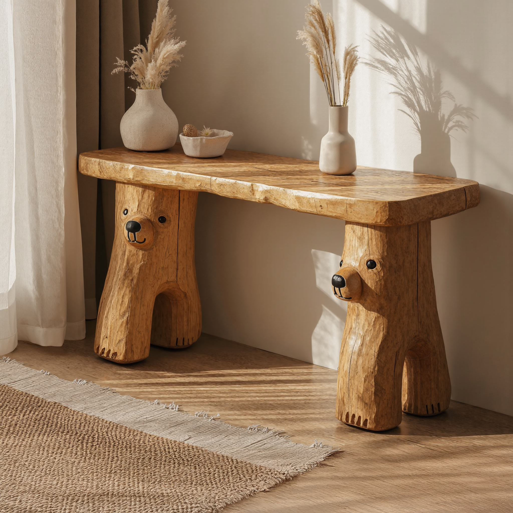 Rustic Console Table Handcraft SILDTCS049