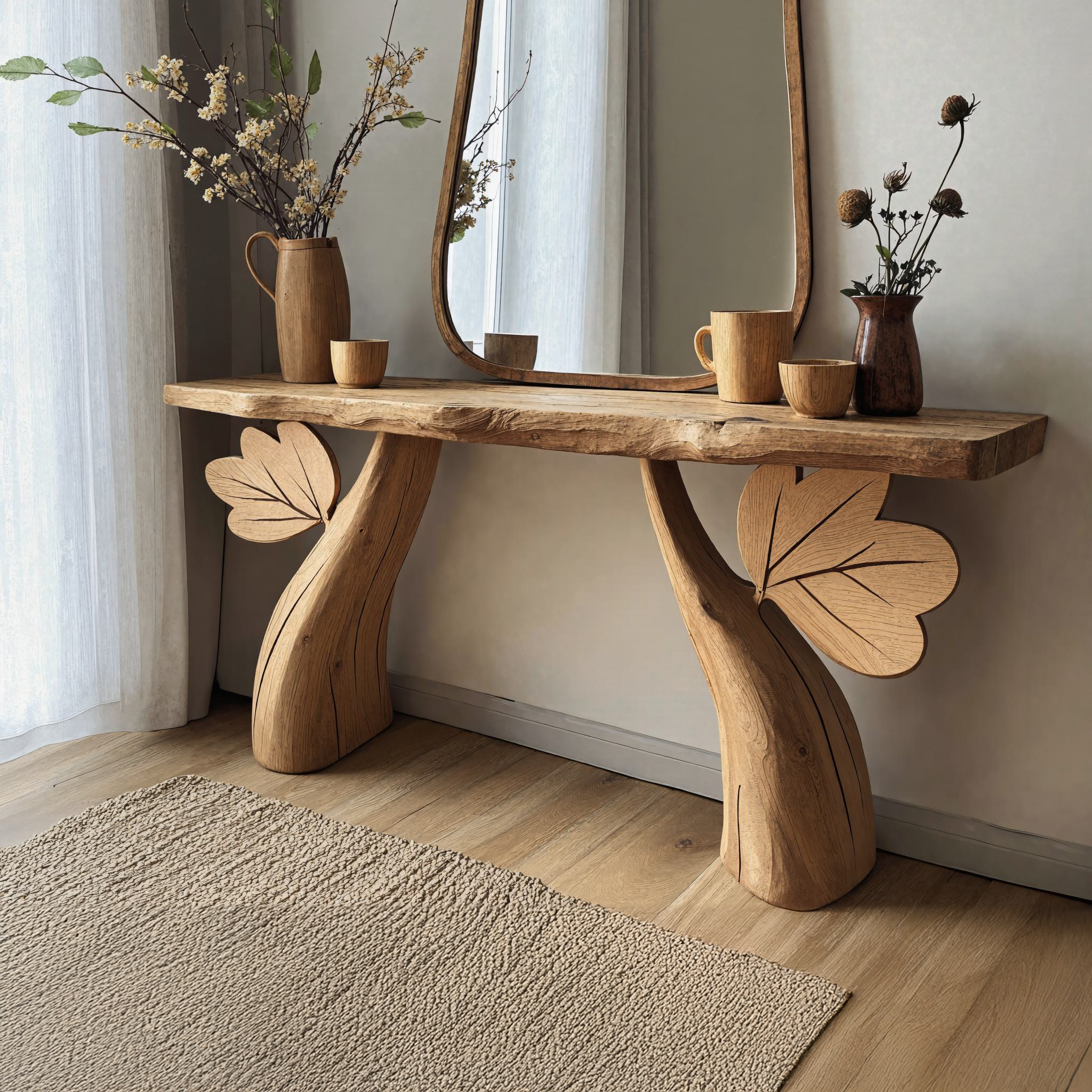 Living Edge Console Table Handcrafted Table SILDTCS138