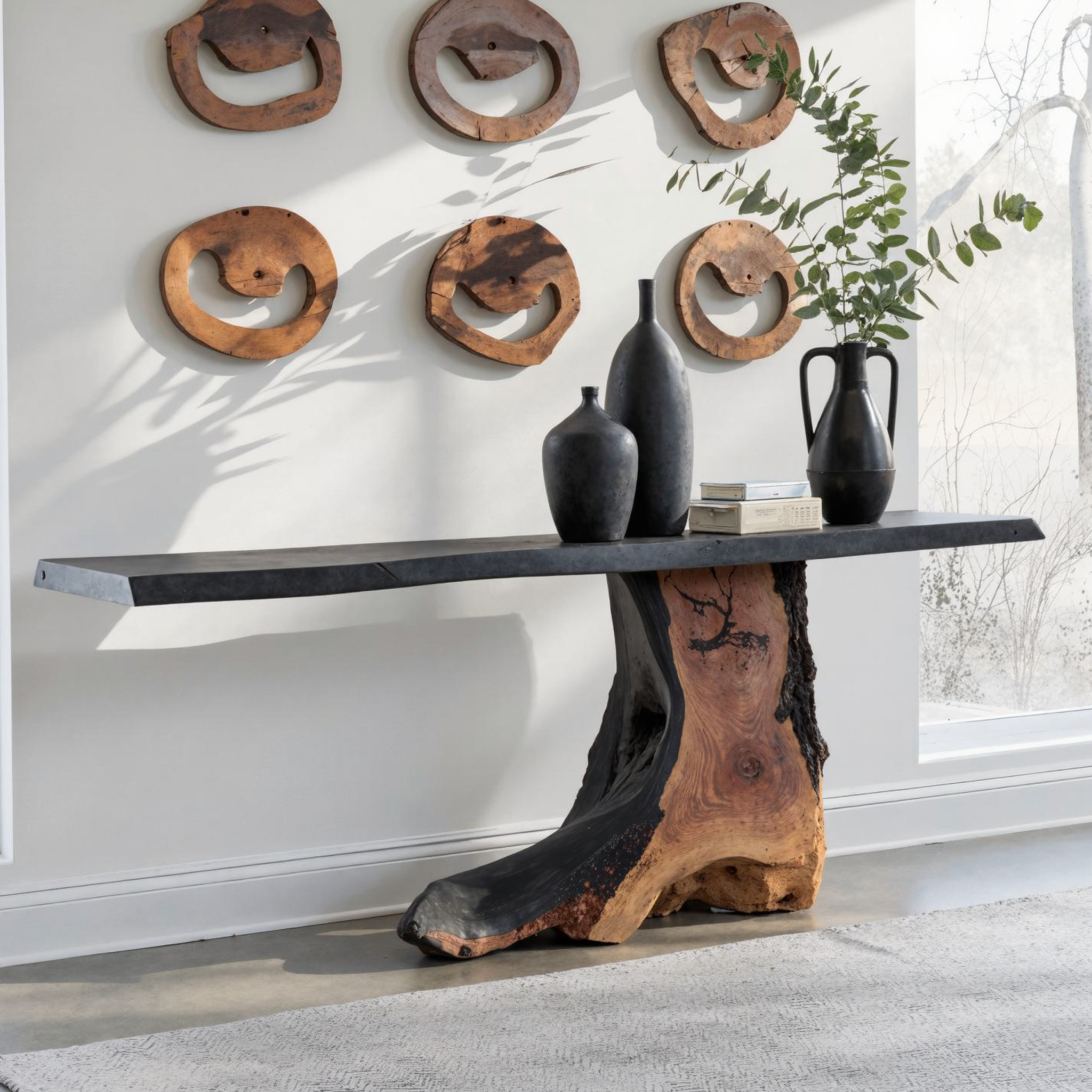 Cantilevered Console Table Entryway Table SILDTCS140