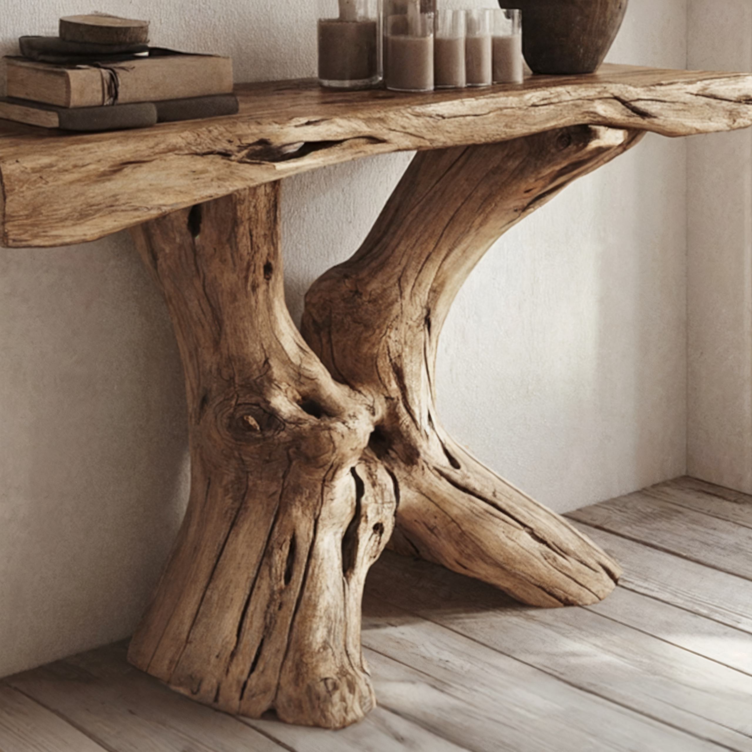 Living Edge Console Table Handcrafted CT33