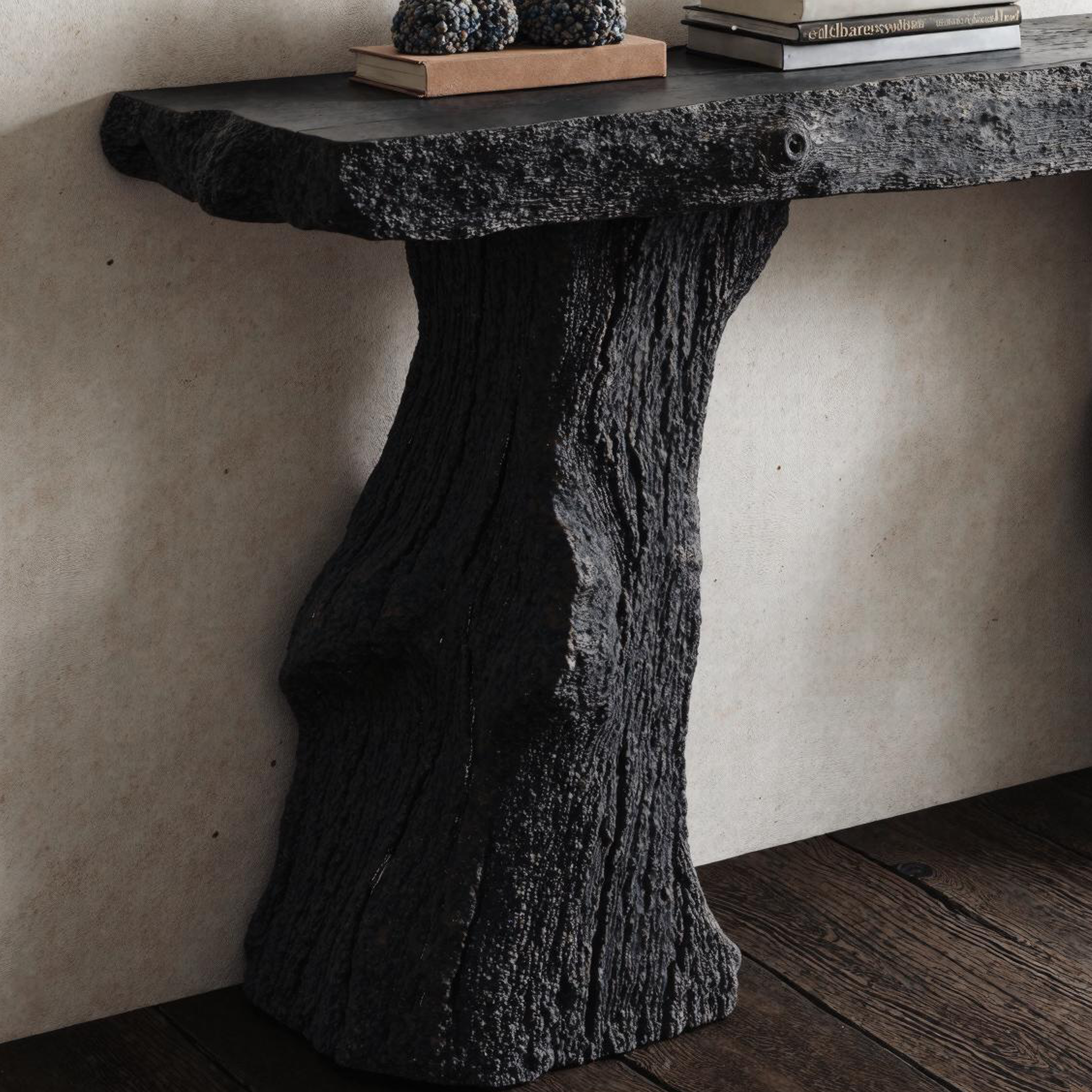 Modern Black Wood Console Table For Contemporary Decor SILDTCS165