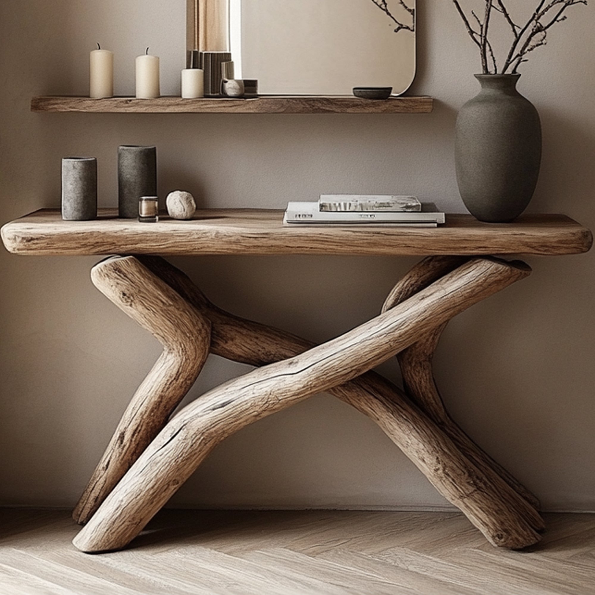 Rustic Console Table Farmhouse CT39