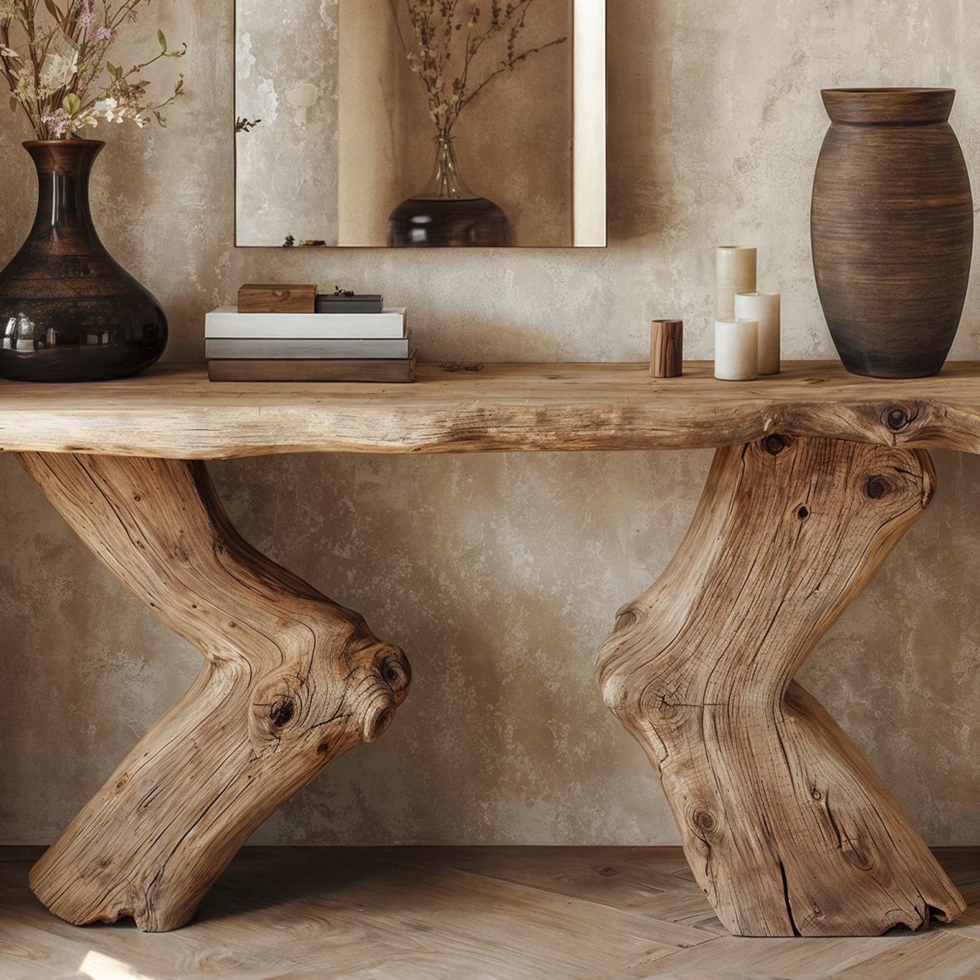 Rustic Hallway Console Table Decorative CT55