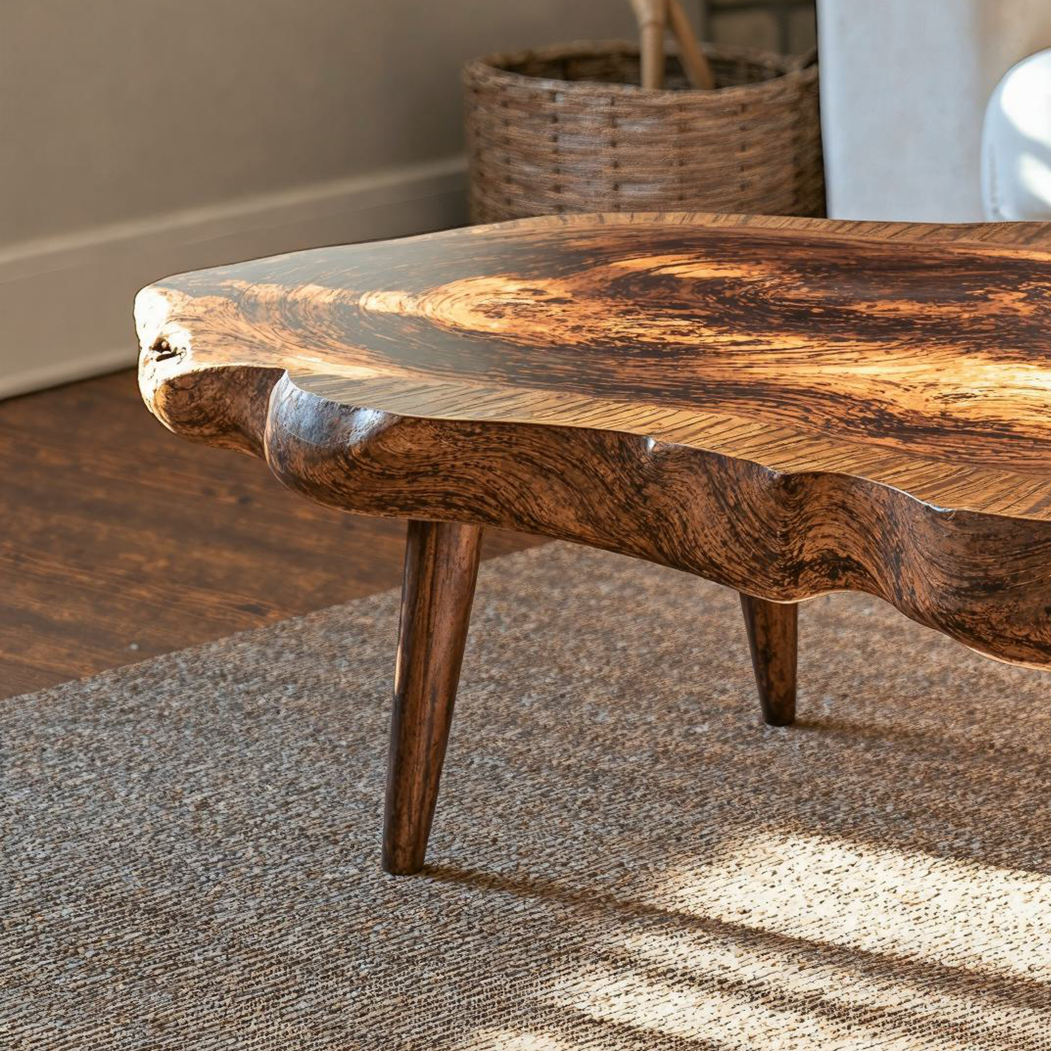 Handcrafted Wood Coffee Table End Table SILDTCF080