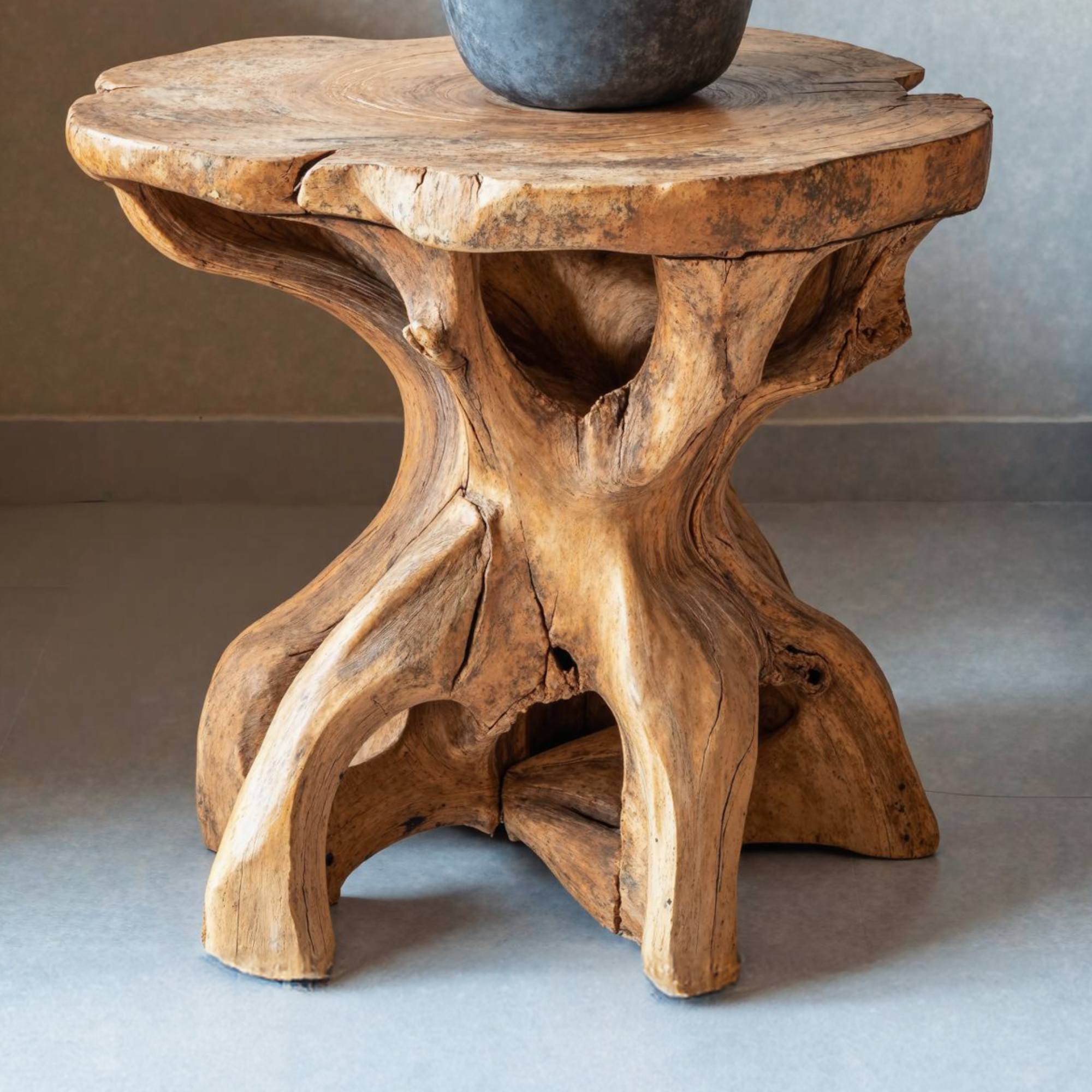 Farmhouse Solid Wood End Table Handmade Table SILDTEN013