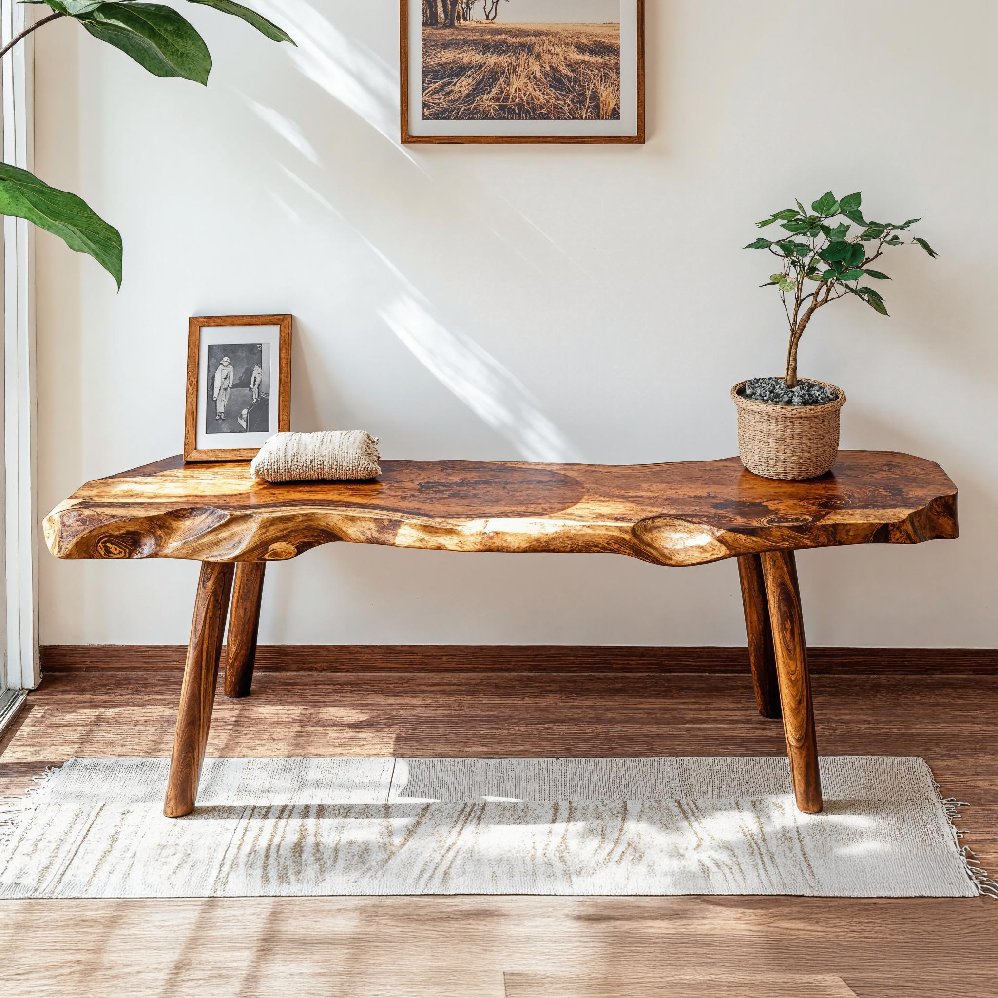 Beautifully Designed Wood Bench For Cozy Home Settings SILDTWB013