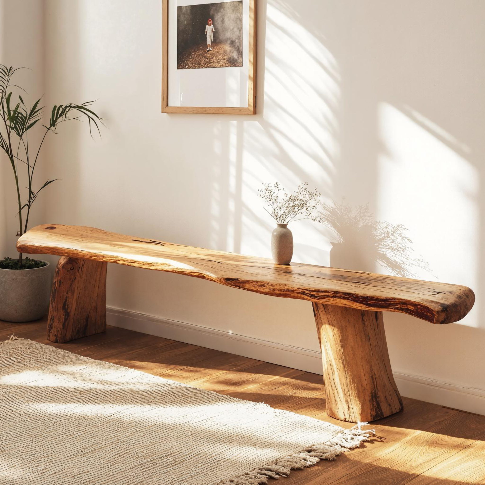 Timeless Natural Wood Bench With Classic Design For Any Room SILDTWB010