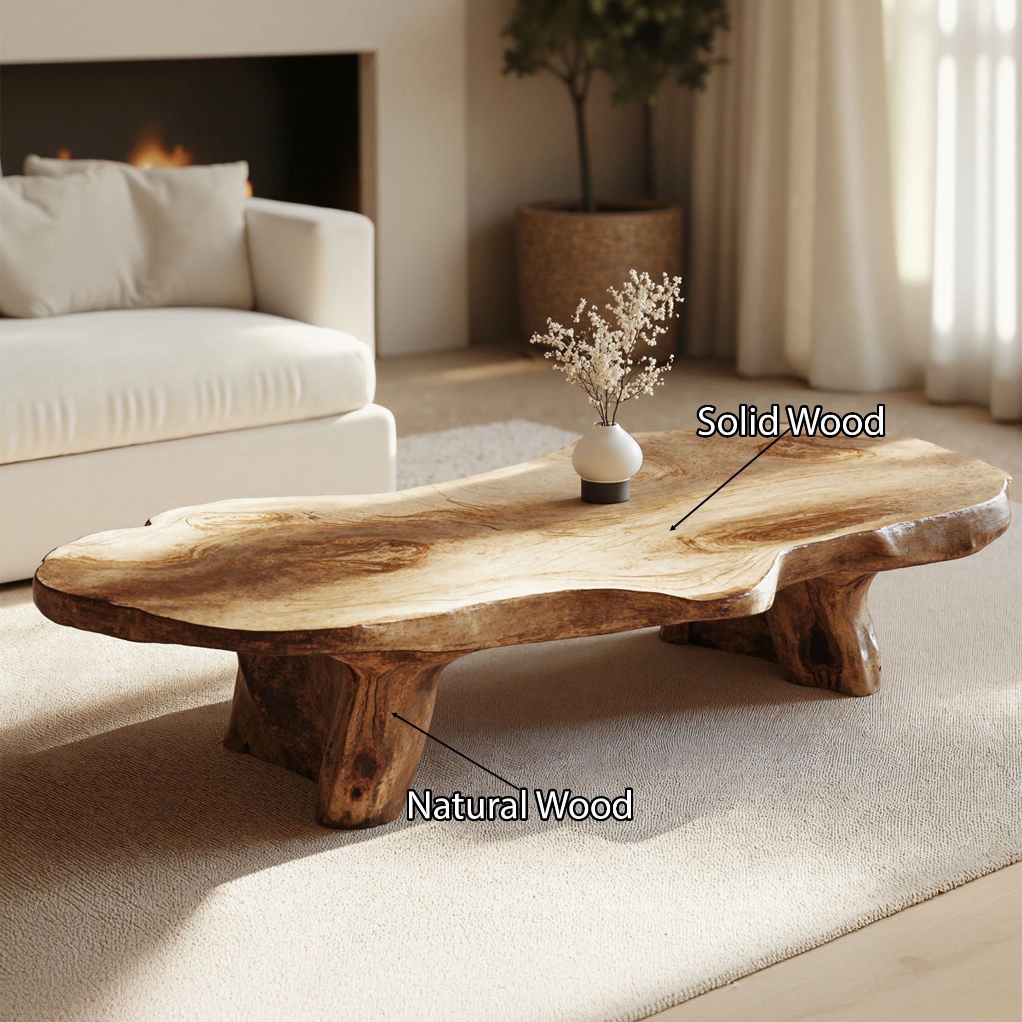 Handcrafted Coffee Table Unique Coffee Table SILDTCF046