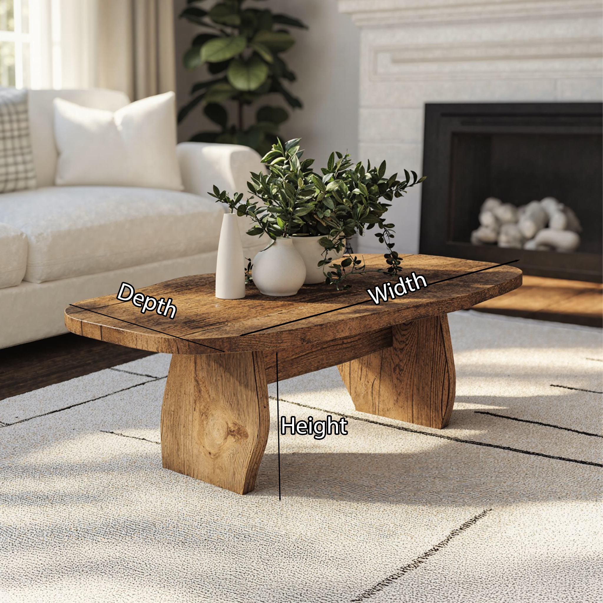 Handcrafted Coffee Table Rustic Coffee Table SILDTCF045