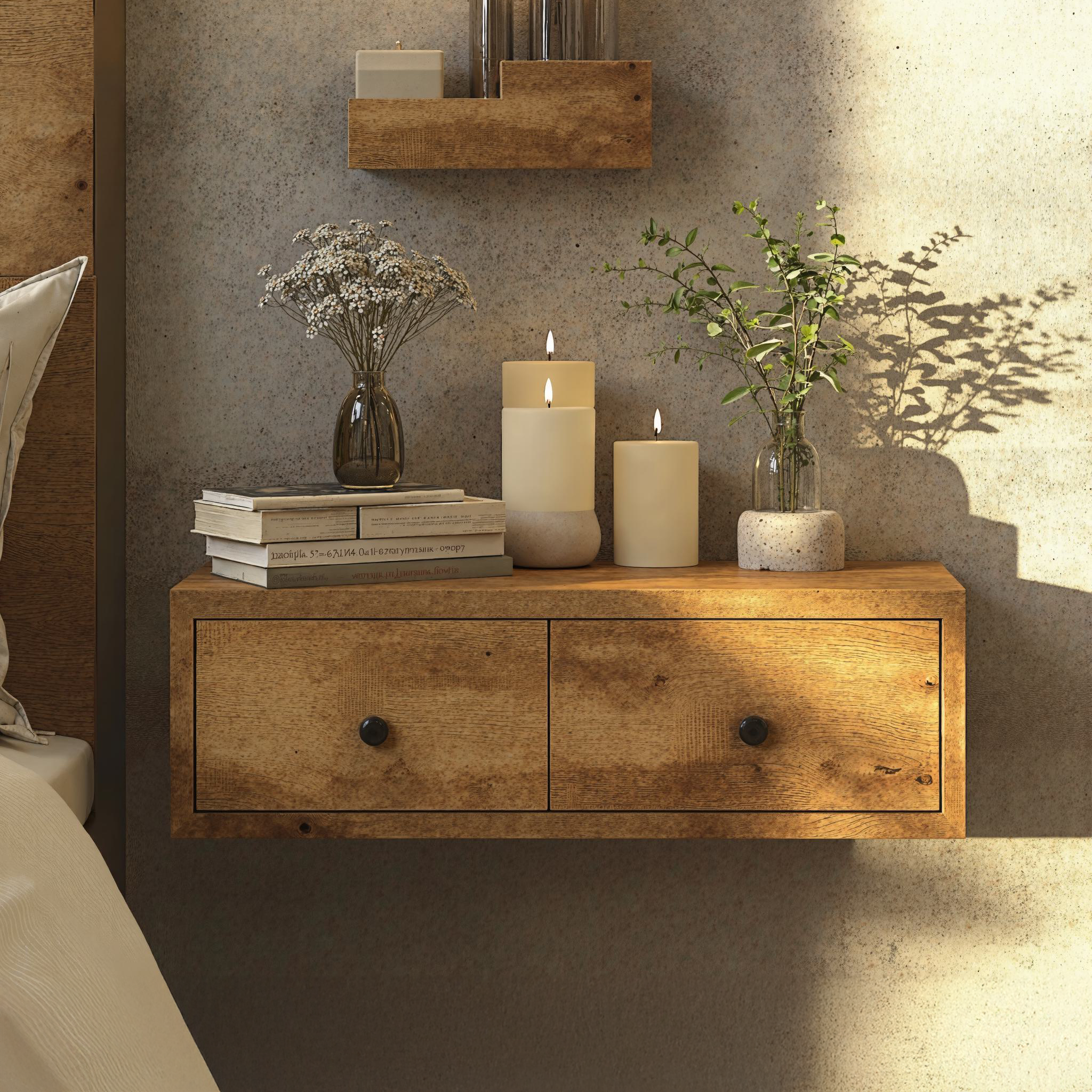 Floating Nightstand Bedside Shelf For Bedroom SILDTNS009