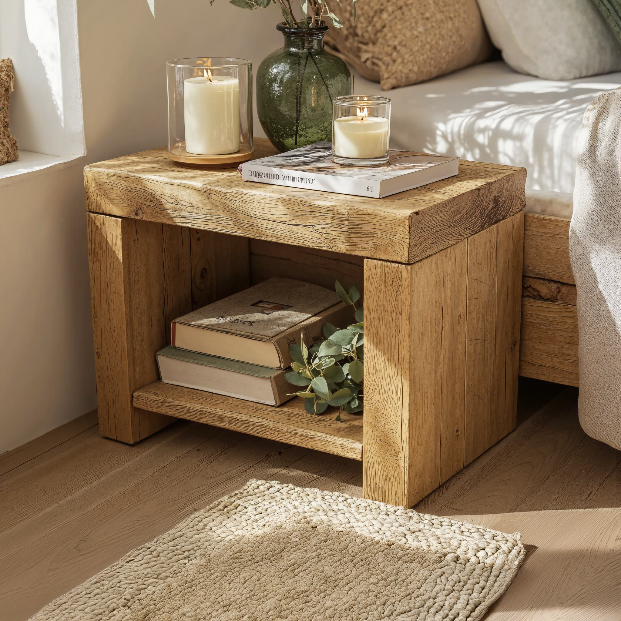 Modern Minimalist Wooden Nightstand For Elegant Bedrooms SILDTNS020