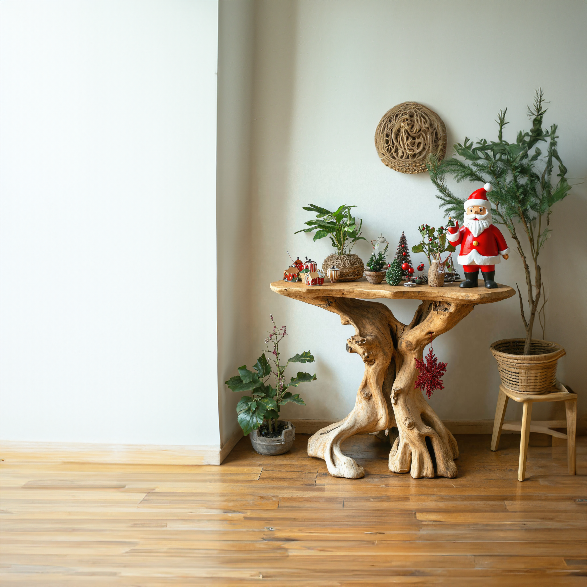 Rustic End Table Christmas Handmade Table Decor SILDTENC009