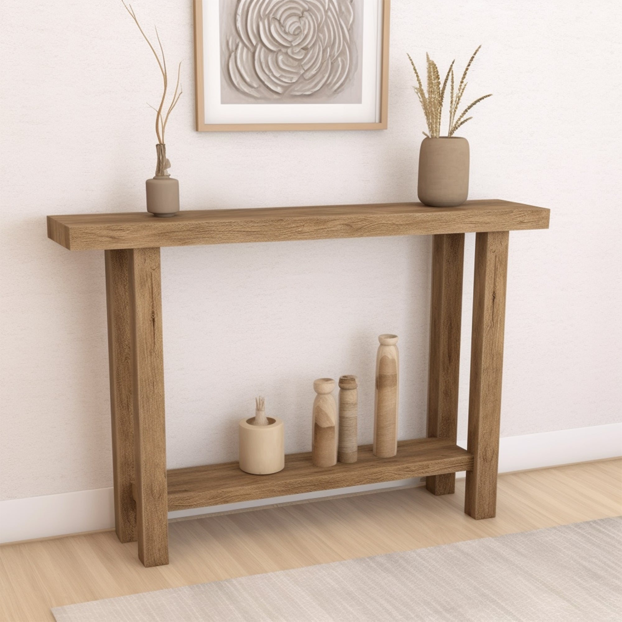 Rustic Console Table Farmhouse SILDTCS001