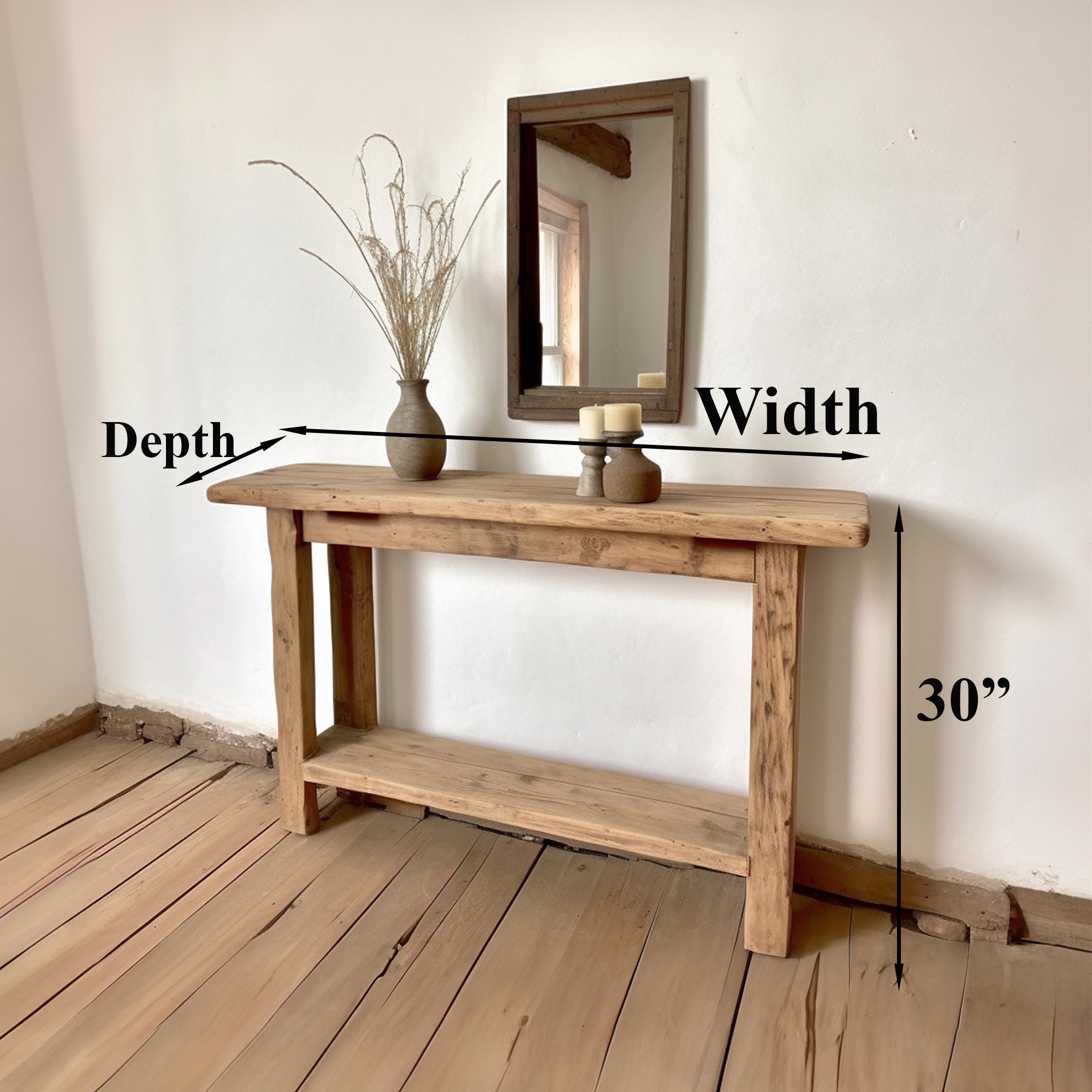 Rustic Side Table Modern Custom SILDTCS002