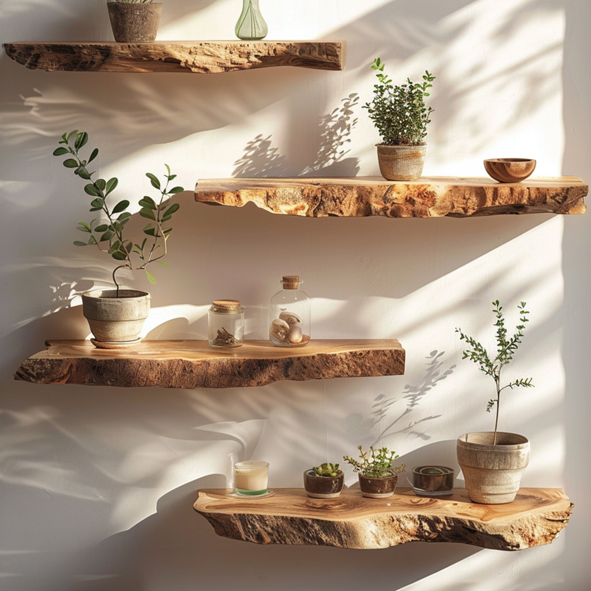 Floating Edge Shelves Live Edge Shelves Living Decor SILDTFL087