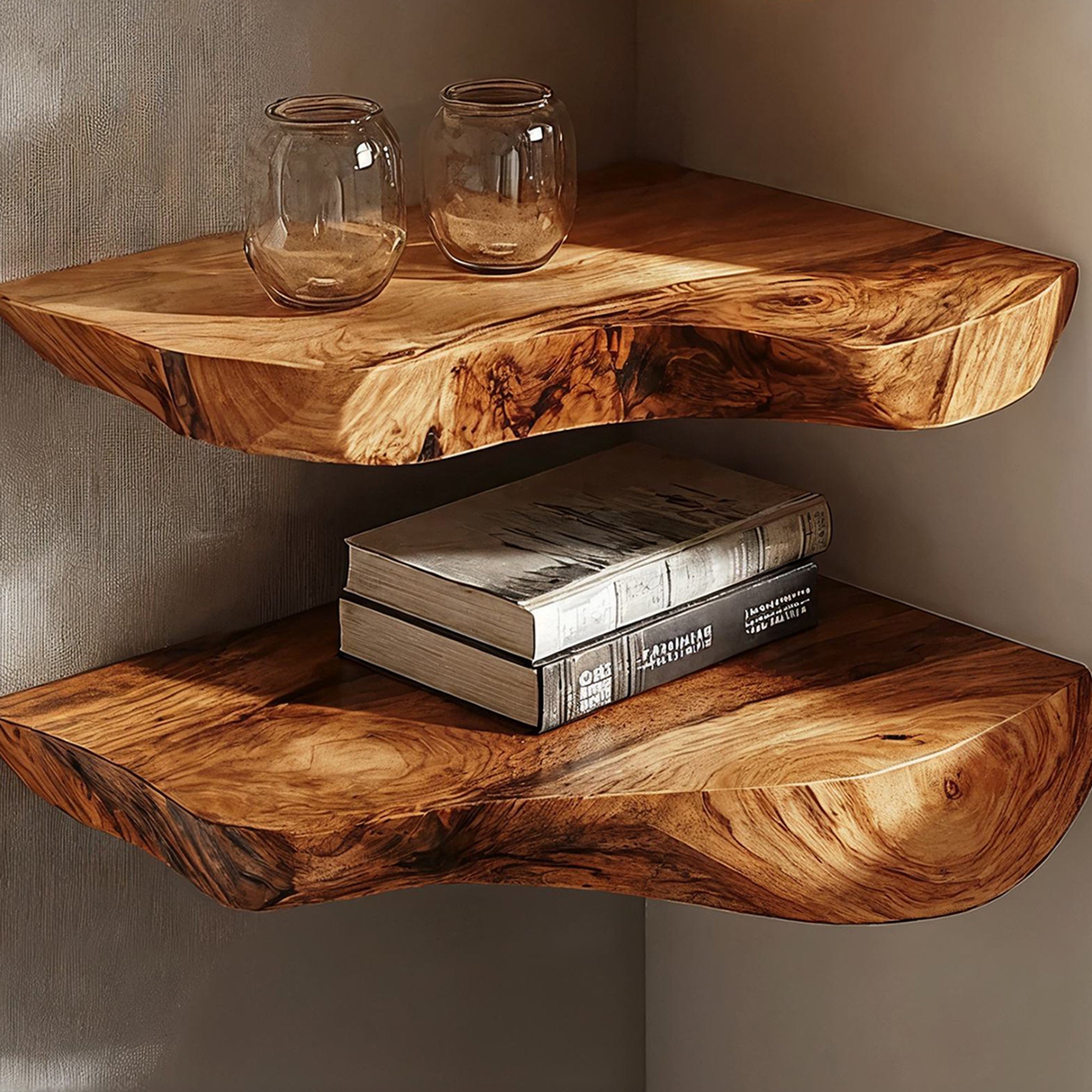 Live Edge Corner Shelves Floating Shelves SILDTCN002